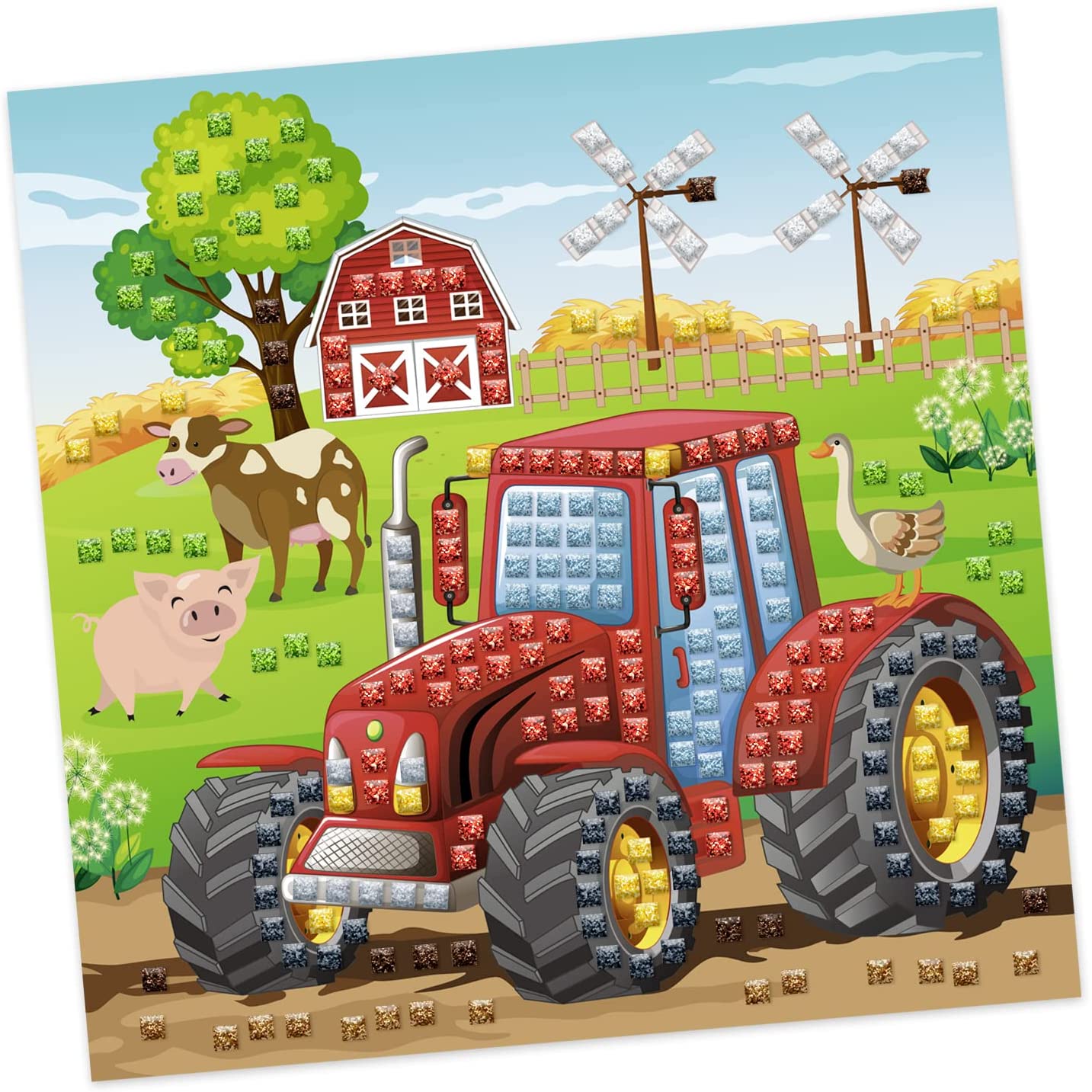 Ursus MOOSGUMMI MOSAIK "GLITTER TRAKTOR"