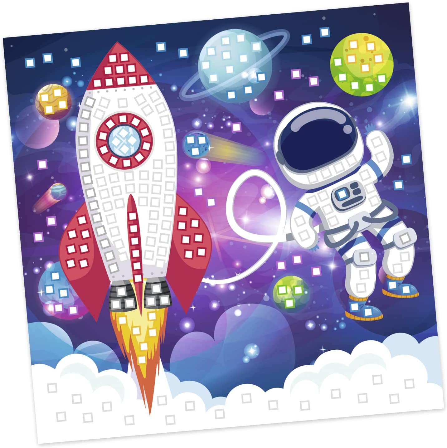 Ursus MOOSGUMMI MOSAIK "GLITTER ASTRONAUT"