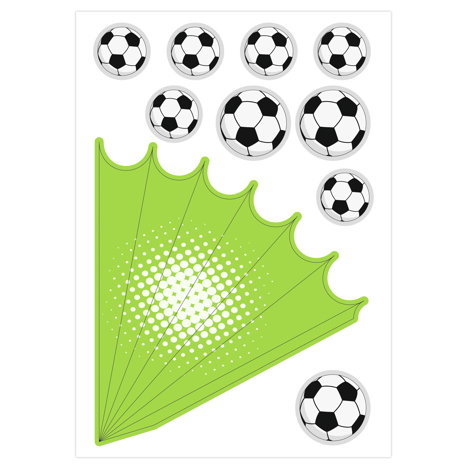 Ursus DEKO-SET f�r SCHULT�TE FUSSBALL