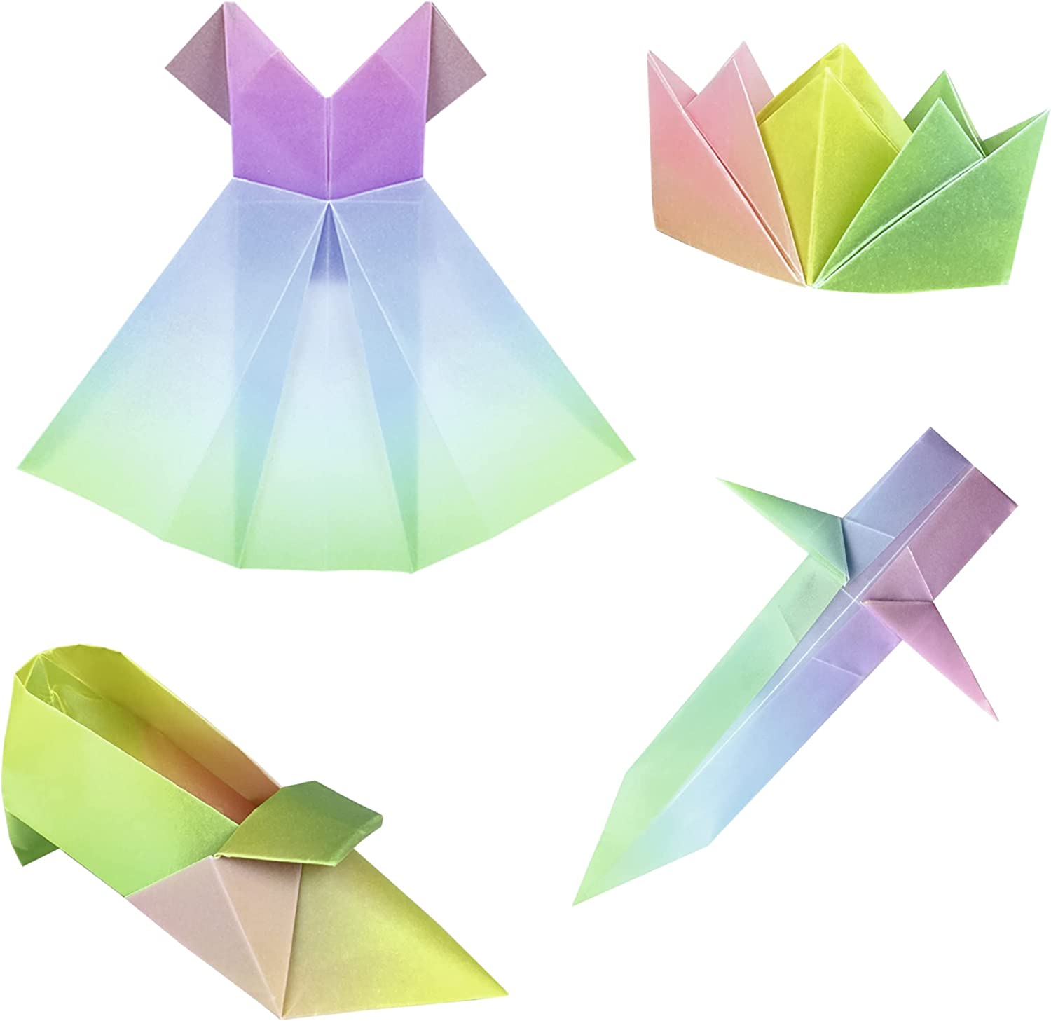 Ursus Faltblatt Transparent Papier REGENBOGEN PASTELL 11...