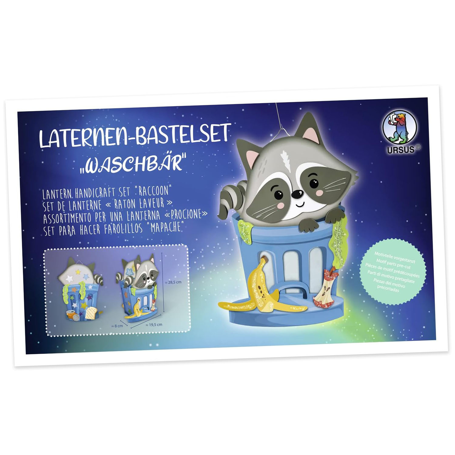 URSUS Laternen-Bastelset "Waschb�r"