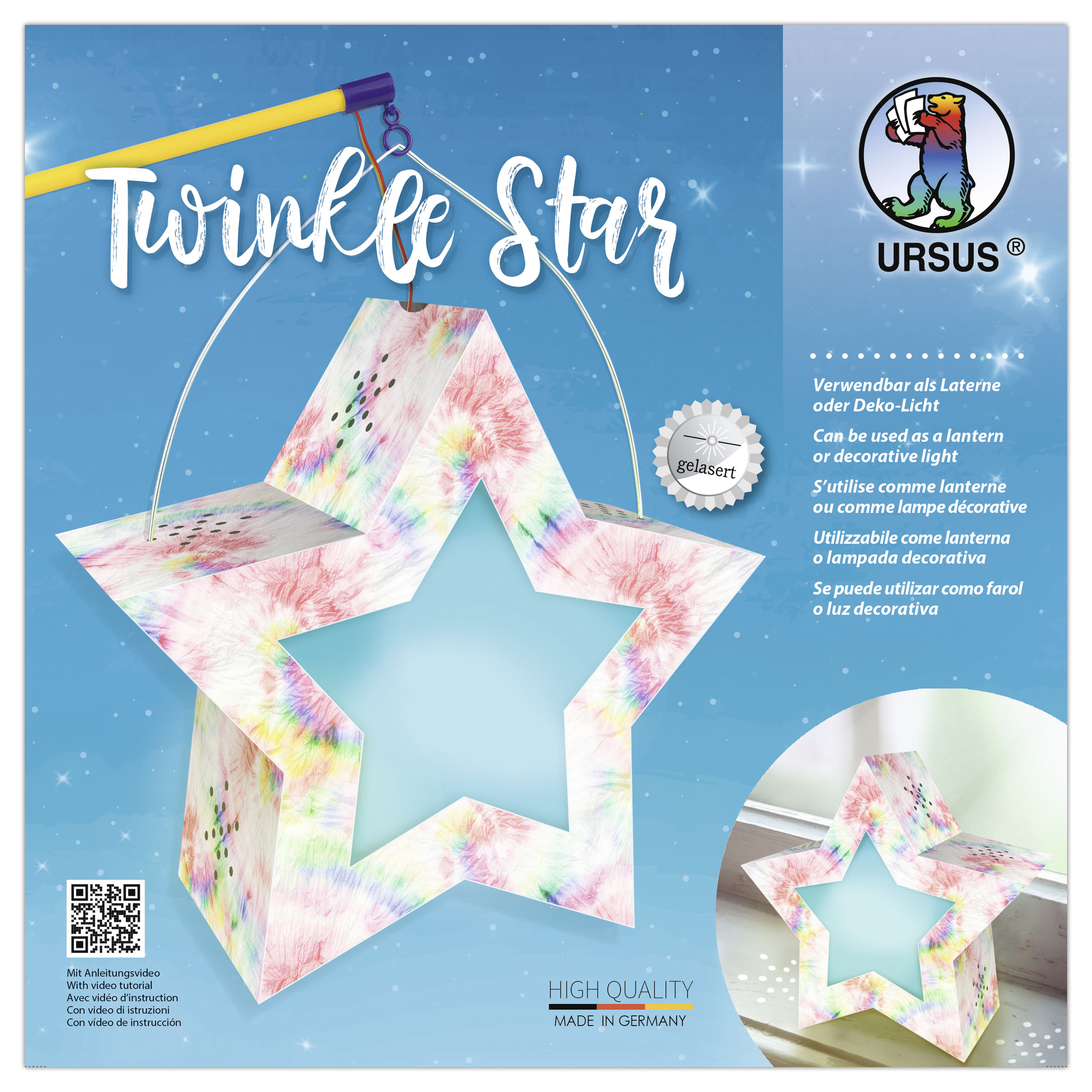 Ursus "TWINKLE STAR" Regenbogen Batik