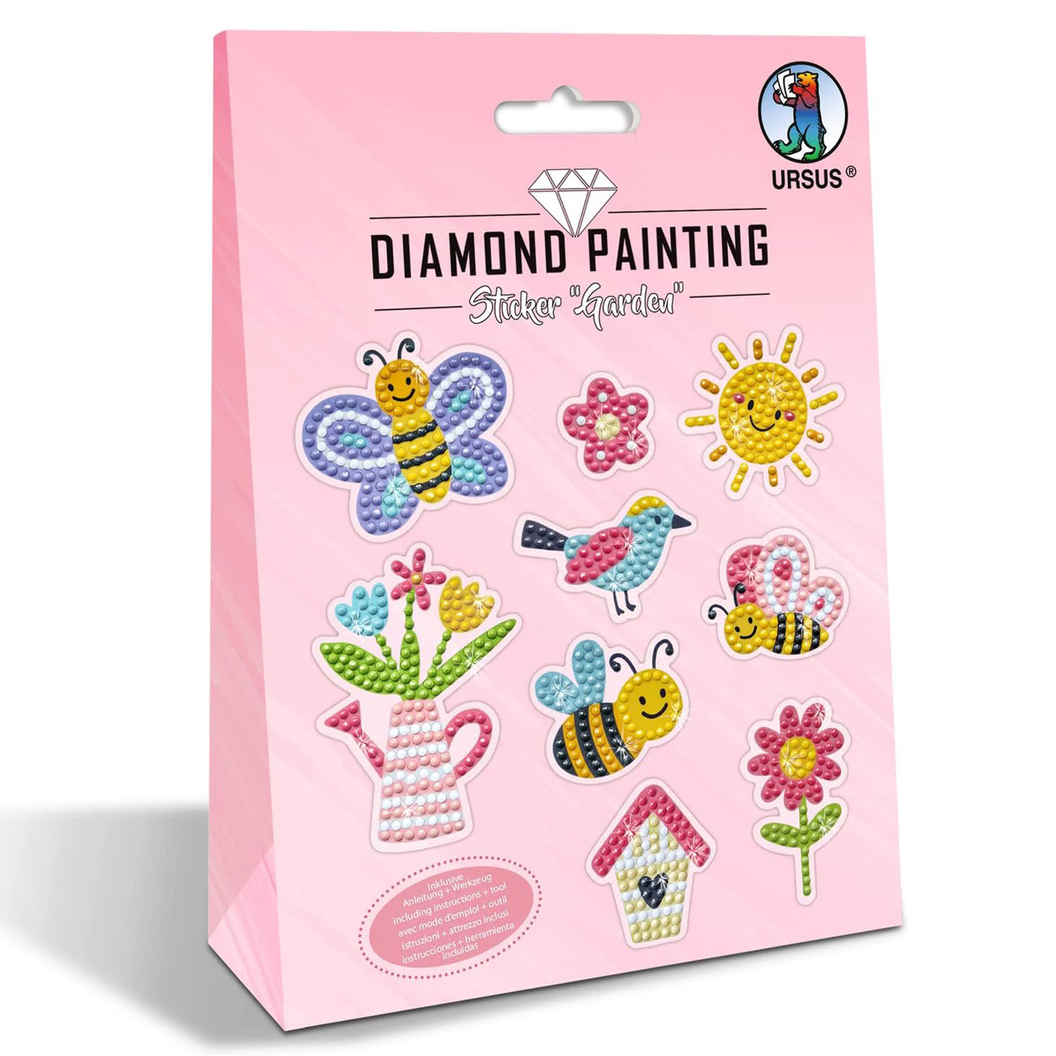 URSUS Diamond Painting STICKER GARDEN MOT.10