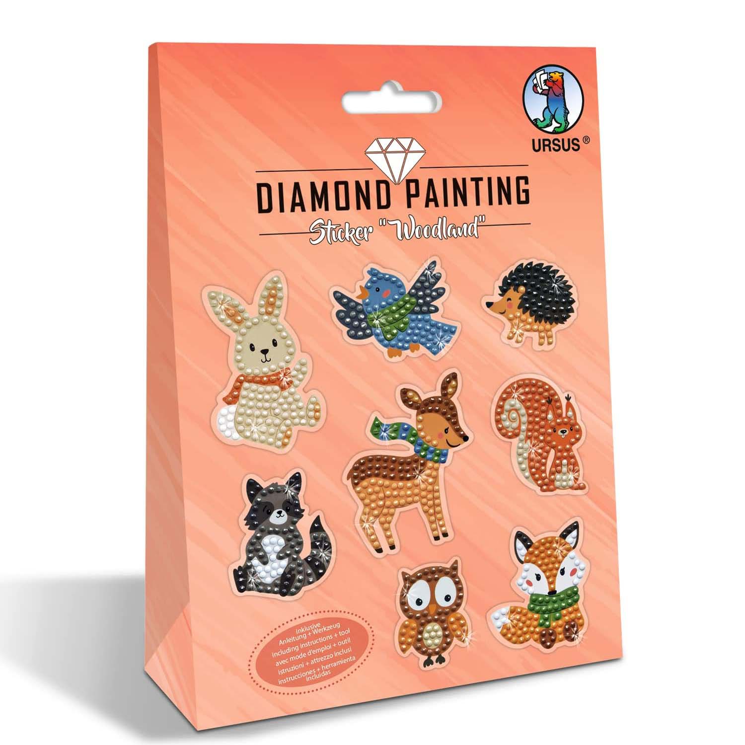 URSUS Diamond Painting STICKER WOODLAND MOT.11