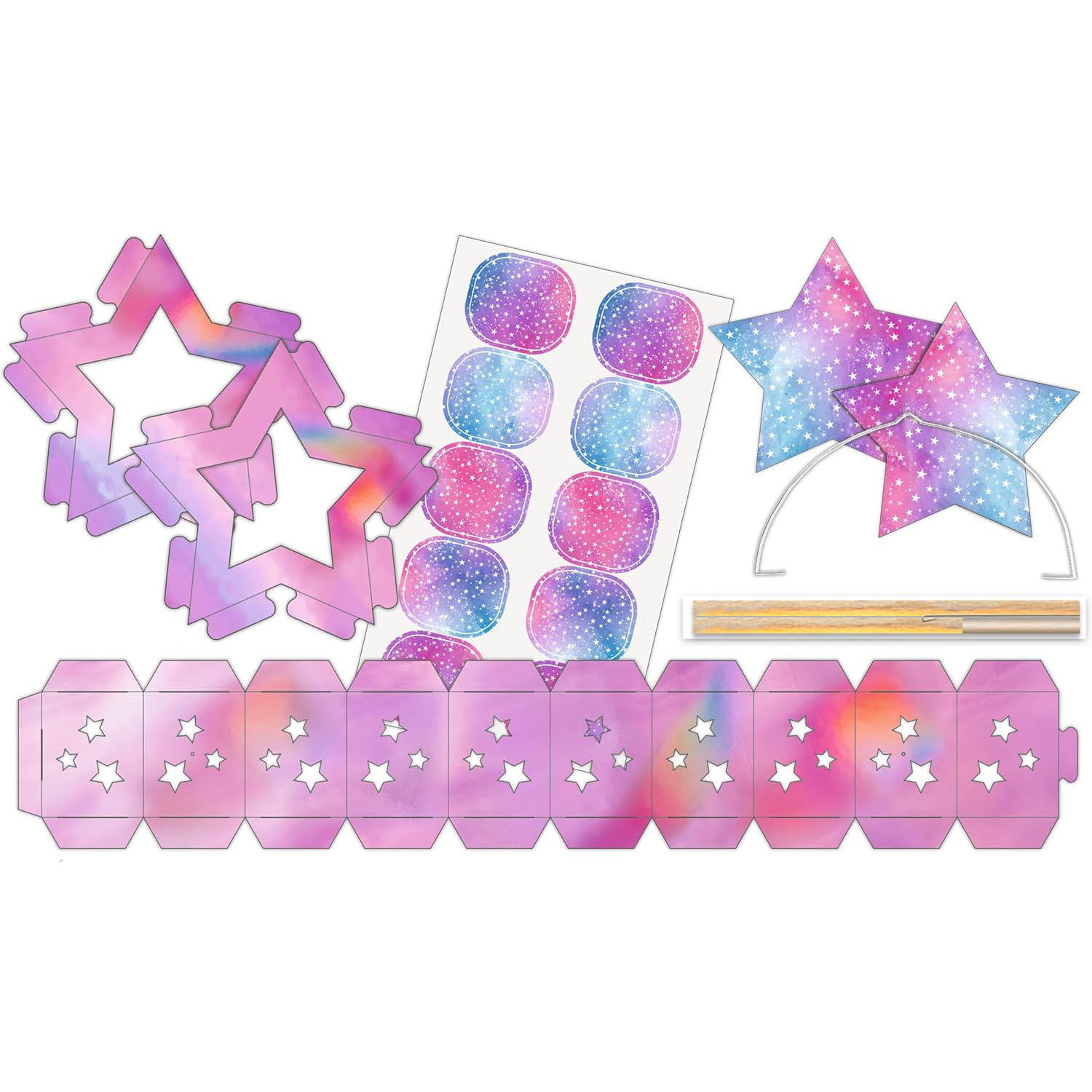 URSUS "TWINKLE STAR" Metallic Pink Irisierend