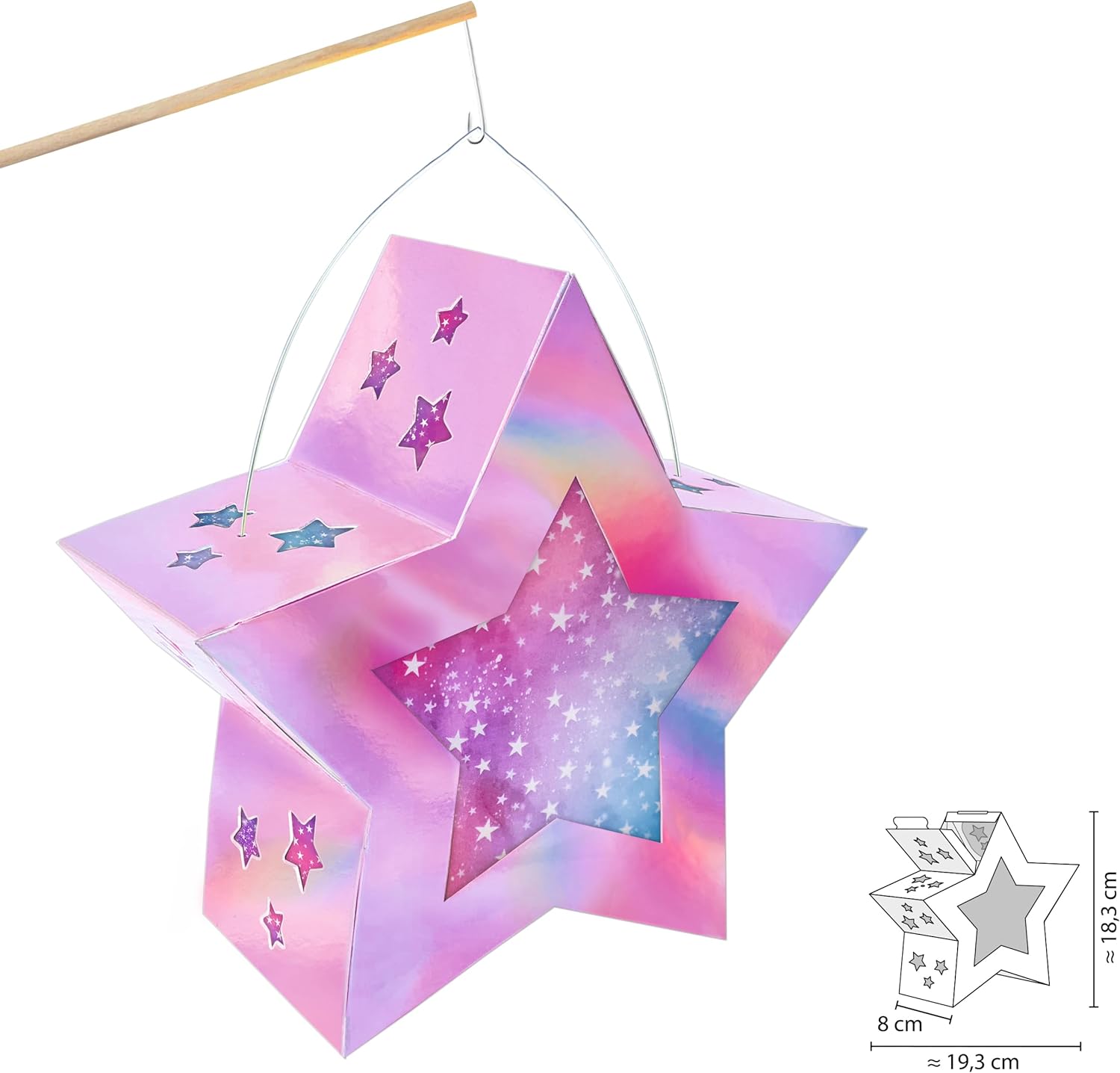 URSUS "TWINKLE STAR" Metallic Pink Irisierend