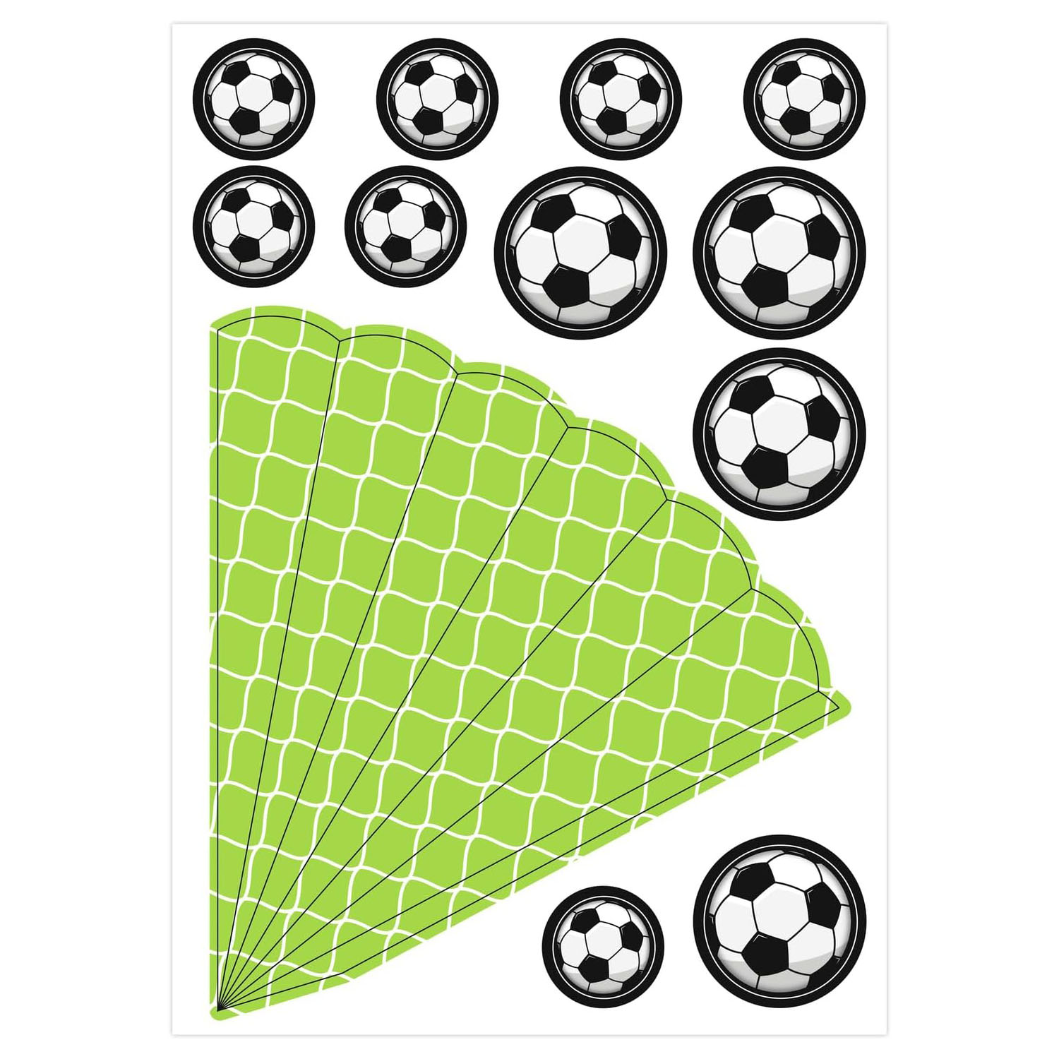 Ursus DEKO-SET EASY LINE MINI "FU�BALLSPIEL" f�r Schult�te