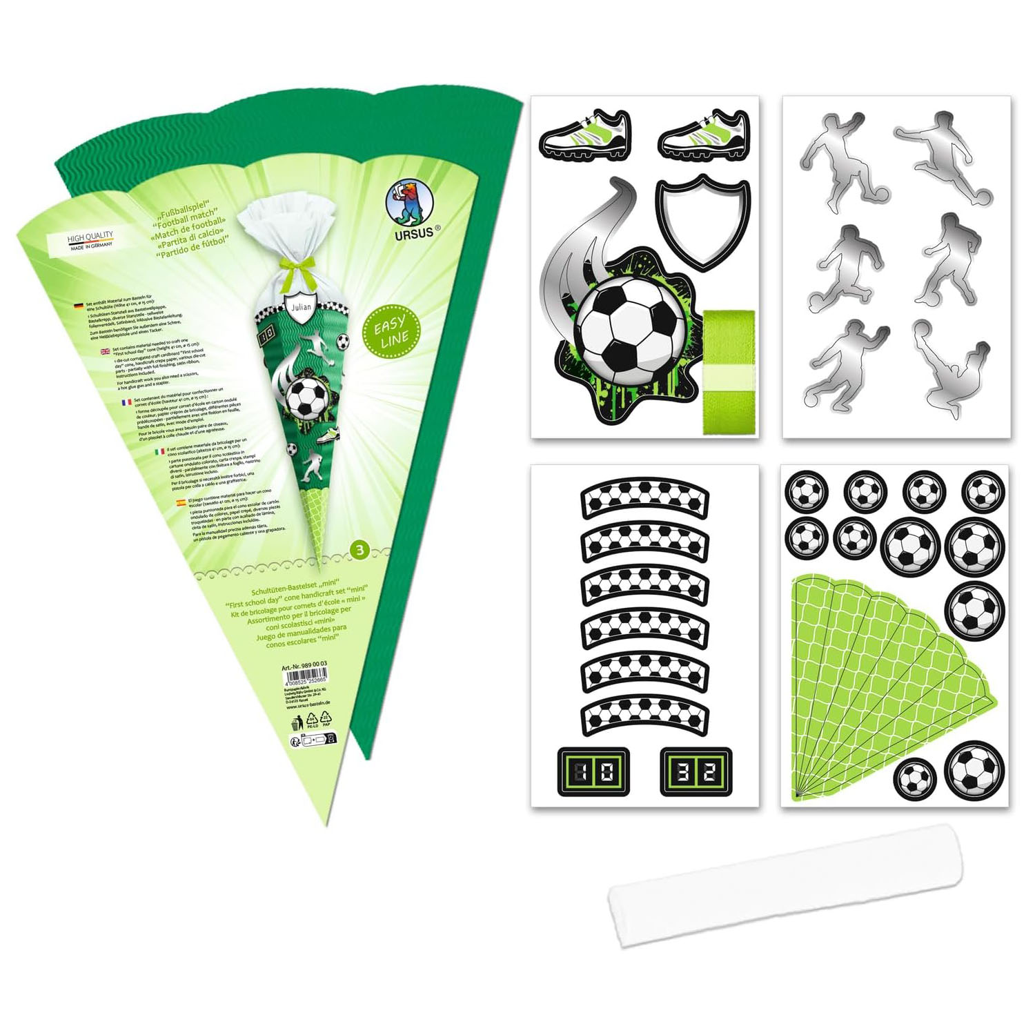 Ursus Schult�ten Bastelset EASY LINE MINI "FU�BALLSPIEL"...