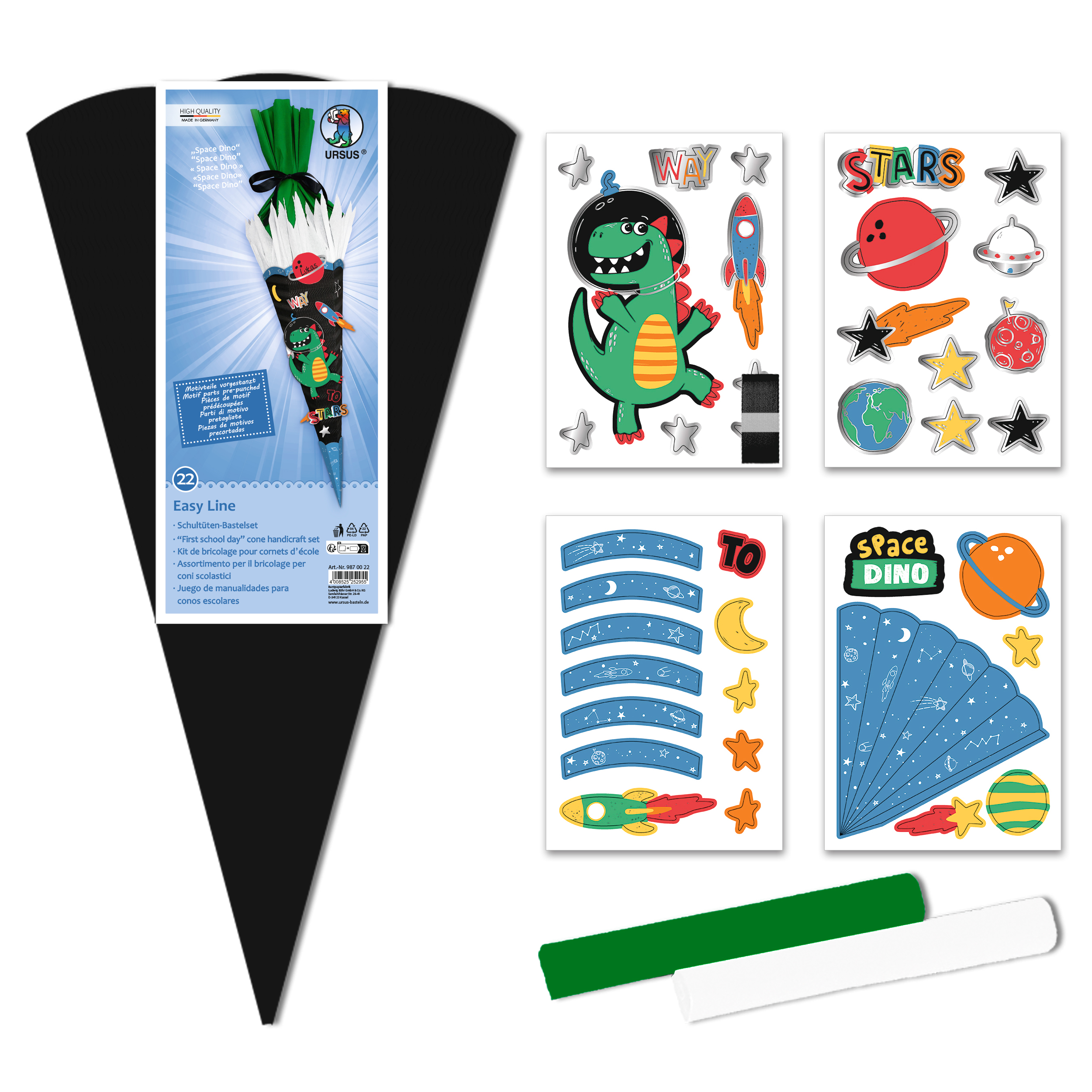Ursus SCHULT�TEN-BASTELSET EASY LINE Space Dino