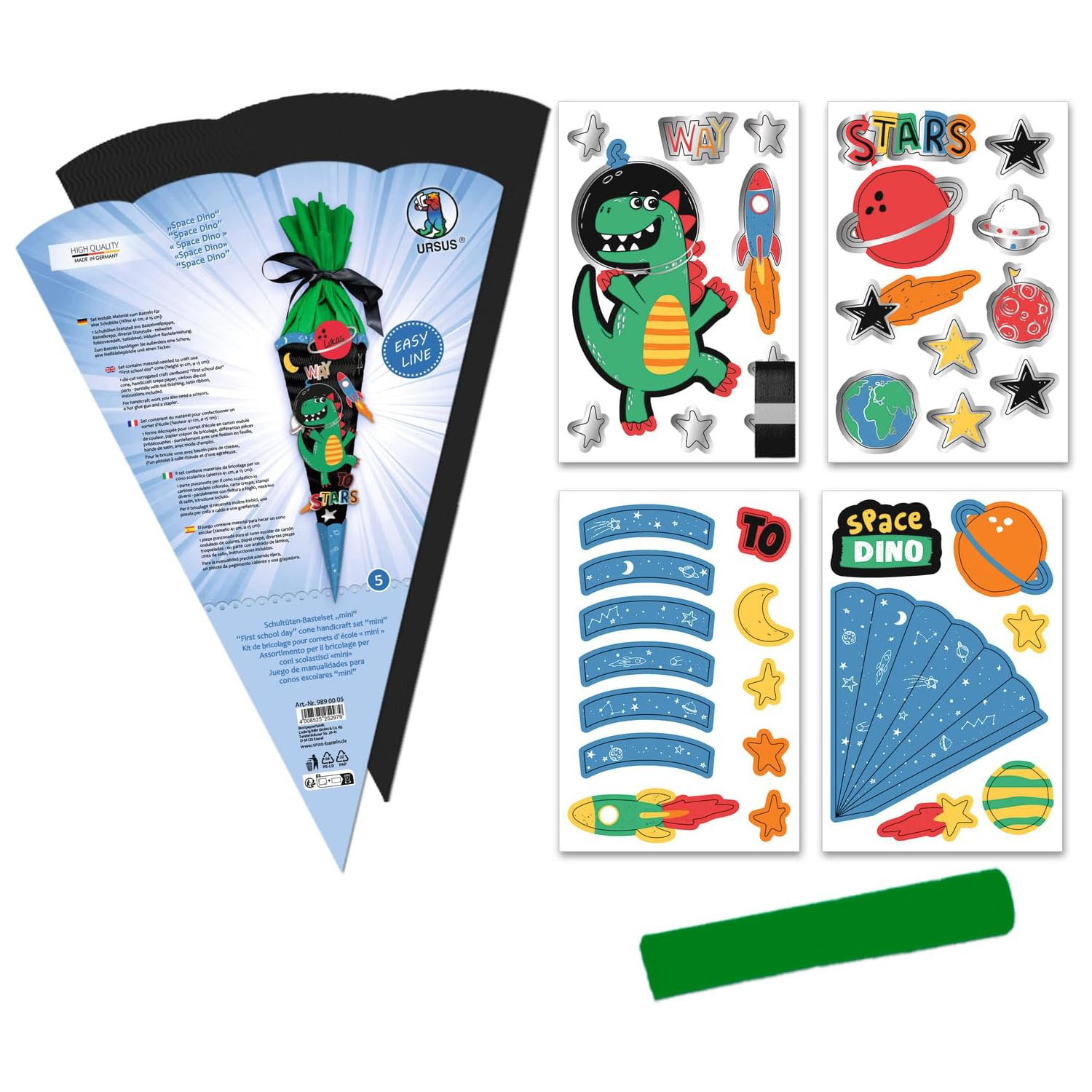 Ursus Schult�ten Bastelset EASY LINE MINI "SPACE DINO" 41cm