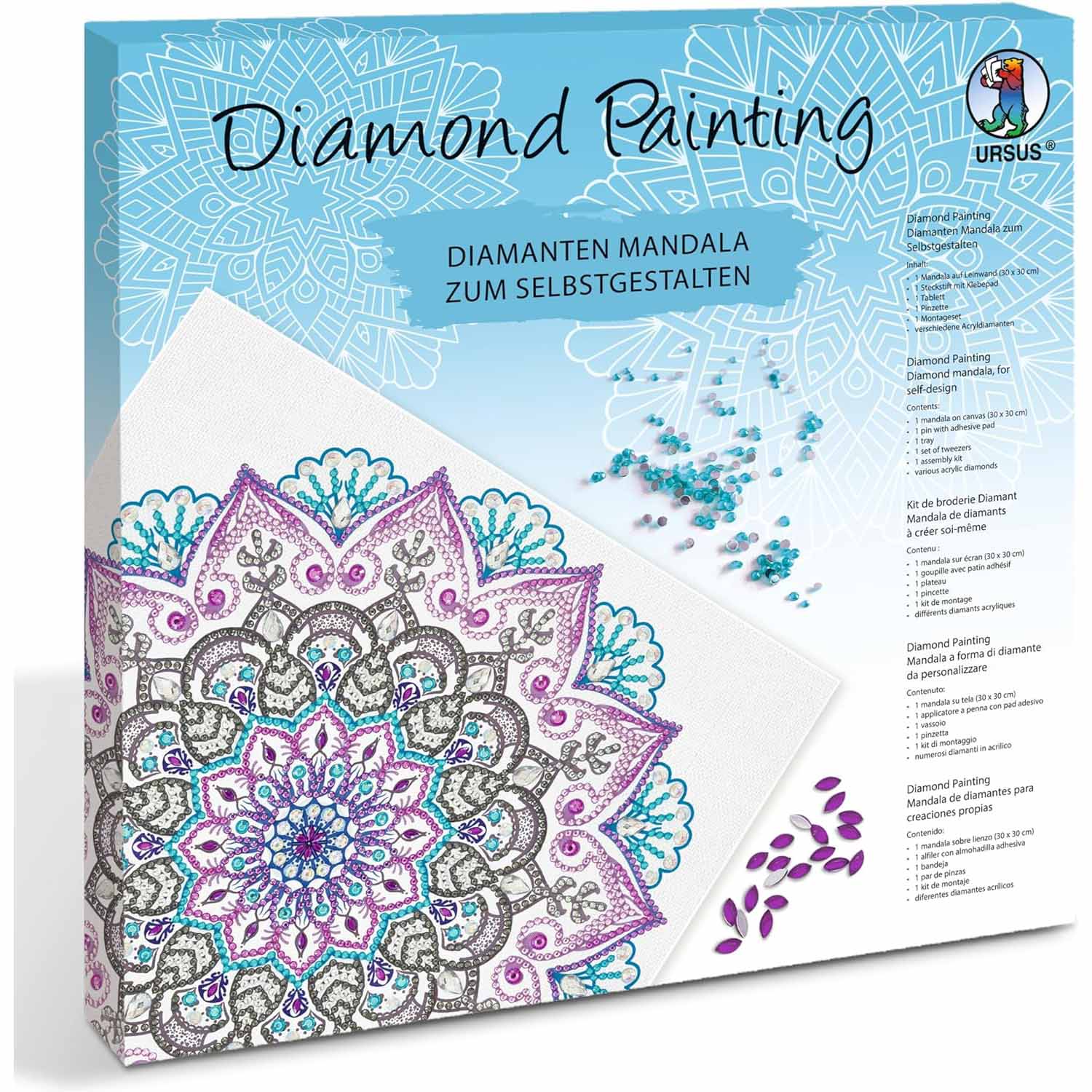 URSUS Diamond Painting MANDALA Set 12