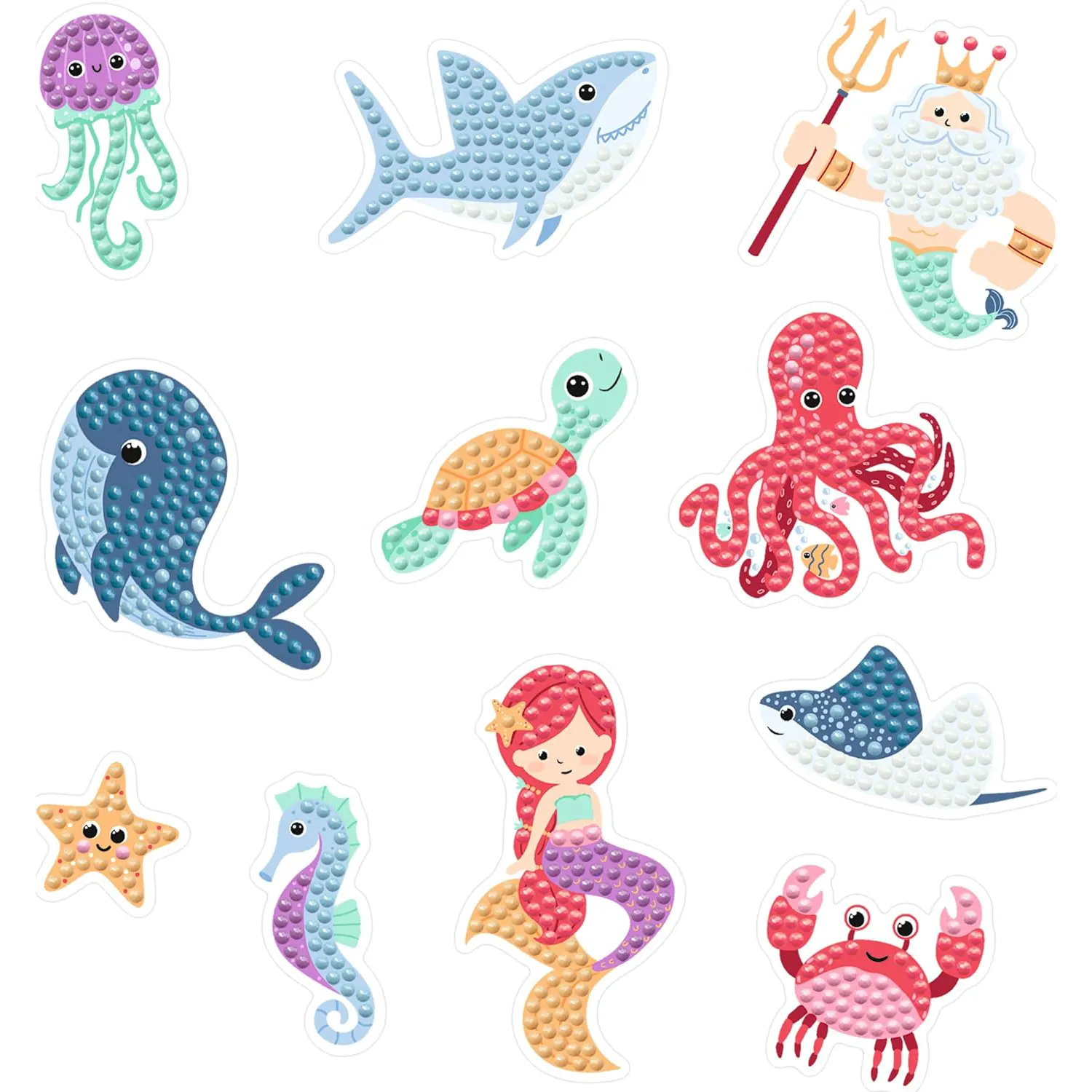 URSUS Diamond Painting STICKER SEALIFE MOT.12