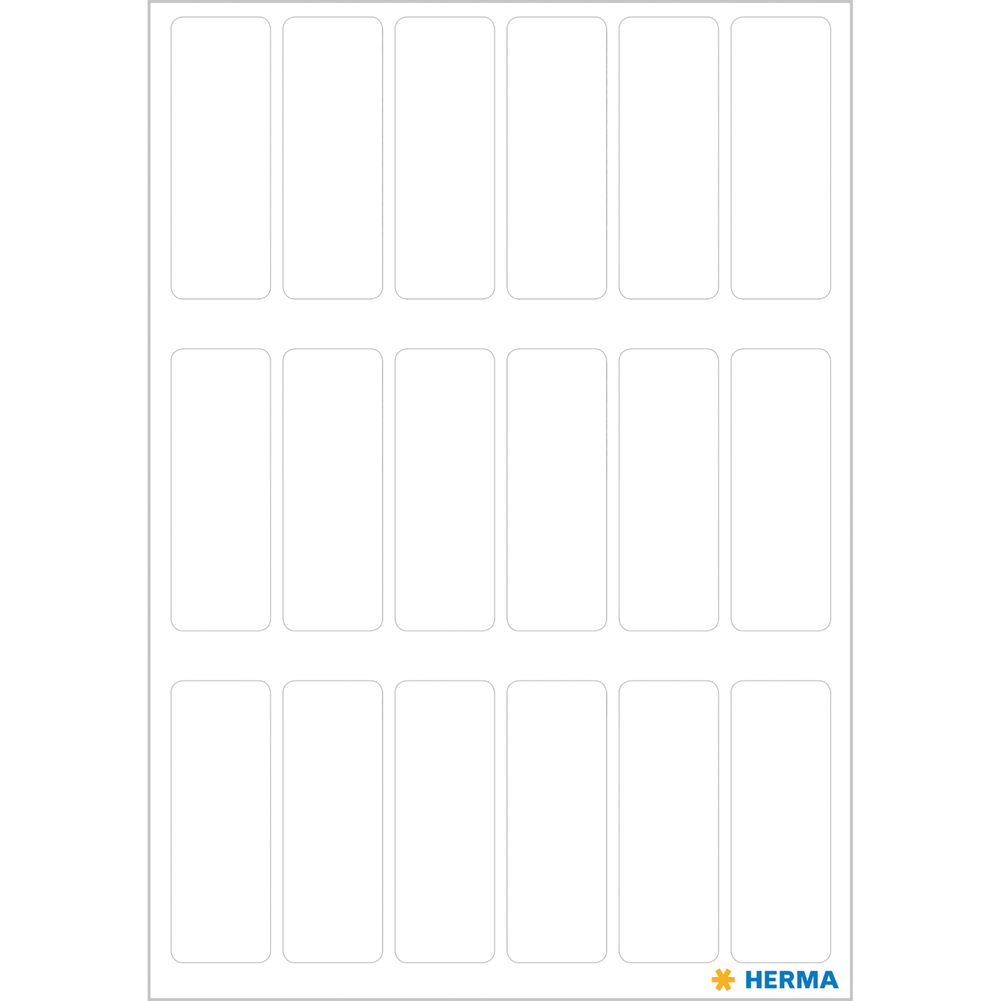 HERMA 3650 Vielzweck-Etiketten, 12 x 34 mm, wei� (126 Et...
