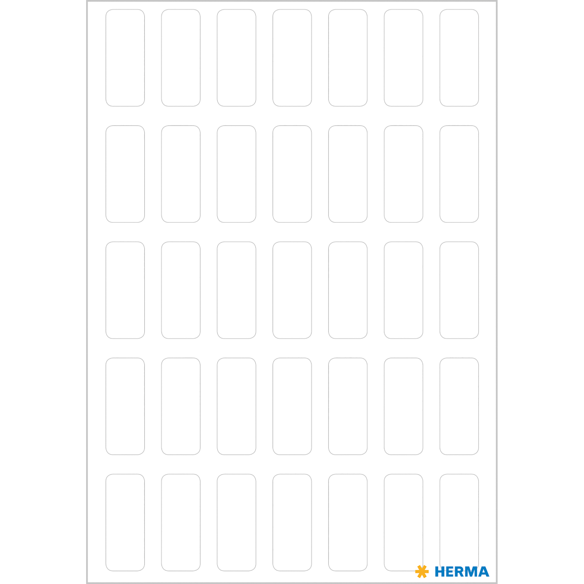 HERMA 3721 Vielzweck-Etiketten, 8 x 20 mm, wei� (280 Eti...