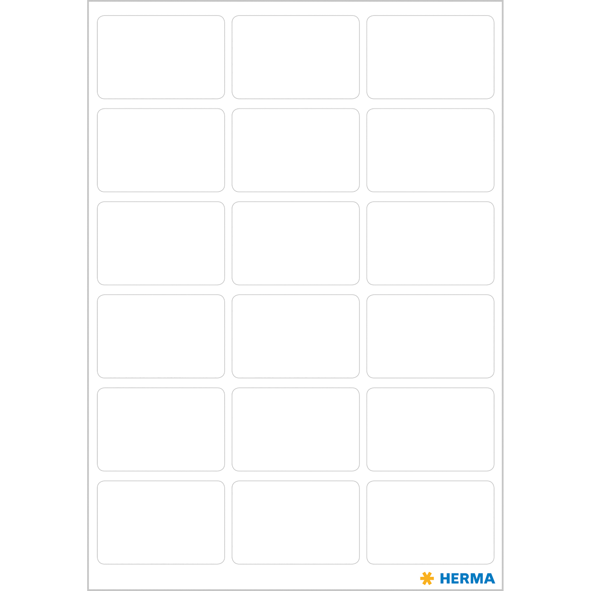 HERMA 3746 Vielzweck-Etiketten, 17 x 26 mm, wei� (126 Et...