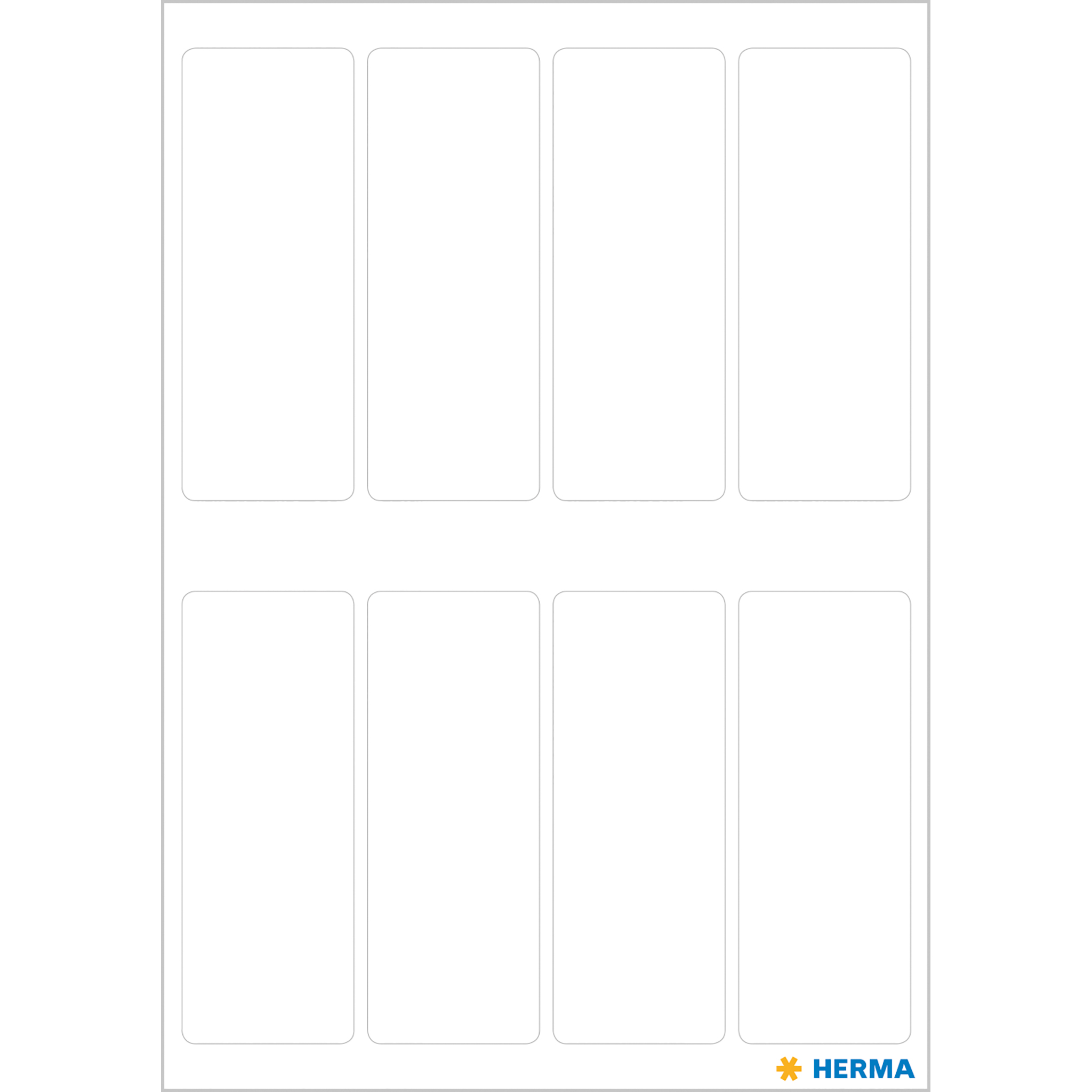 HERMA 3749 Vielzweck-Etiketten, 19 x 50 mm, wei� (56 Eti...