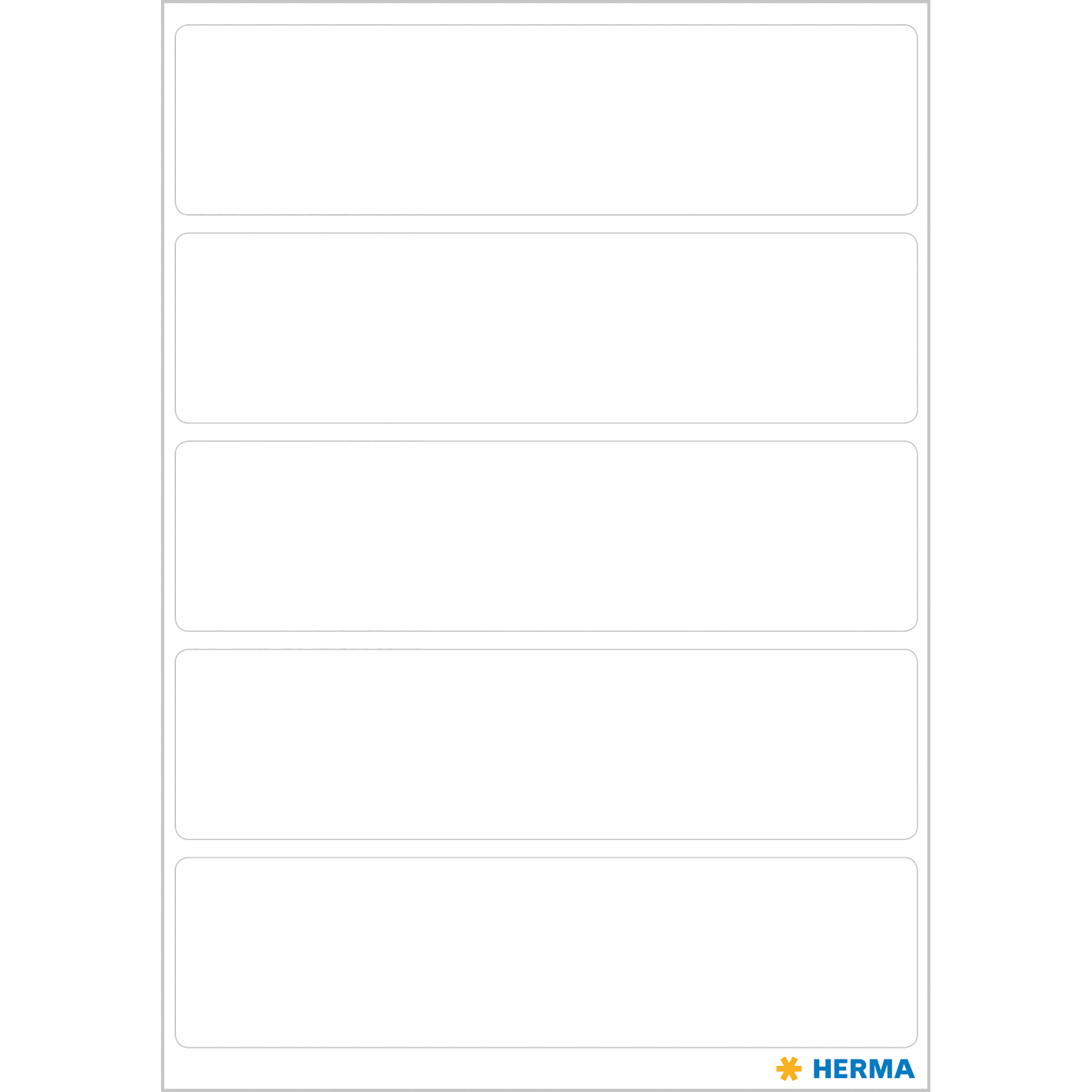 HERMA 3750 Vielzweck-Etiketten, 21 x 80 mm, wei� (35 Eti...