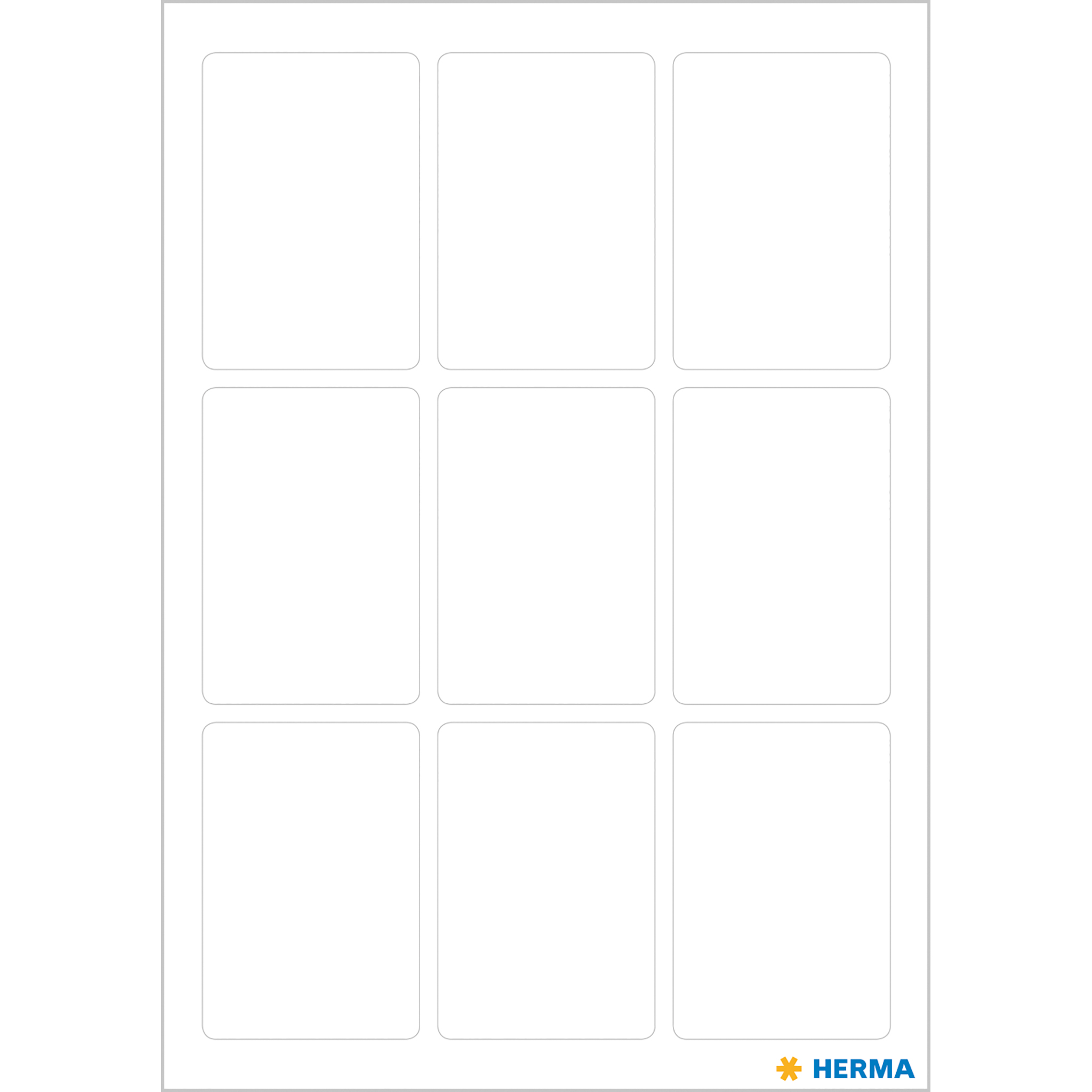 HERMA 3752 Vielzweck-Etiketten, 24 x 35 mm, wei� (63 Eti...