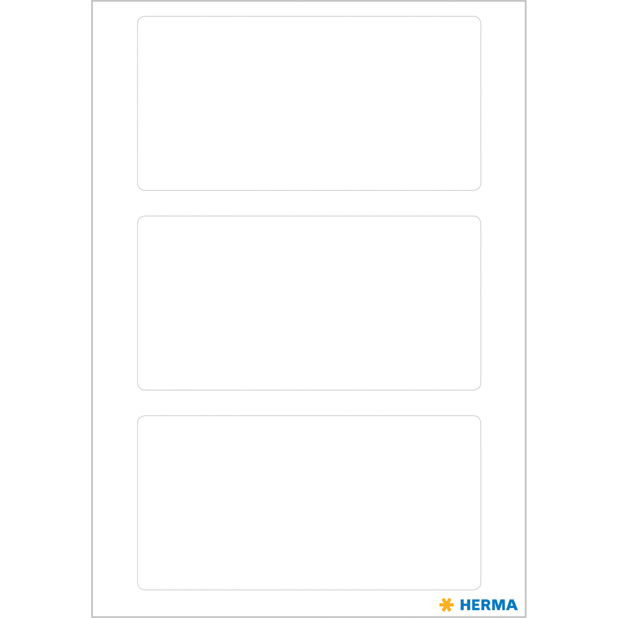 HERMA 3757 Vielzweck-Etiketten, 34 x 67 mm, wei� (21 Eti...