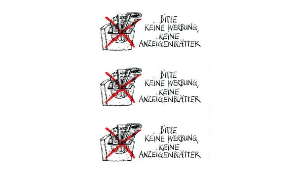 HERMA Hinweisetiketten "Keine Werbung/Anzeigenbl�tter"