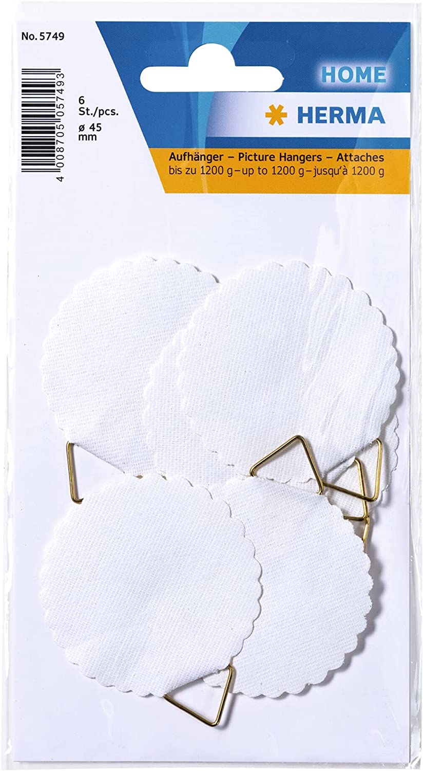 HERMA 5749 Bildaufh�nger Durchmesser 45 mm, Shirting, wei�