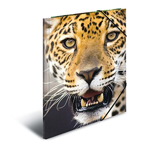 HERMA Eckspannermappe "Leopard", aus PP, DIN A3