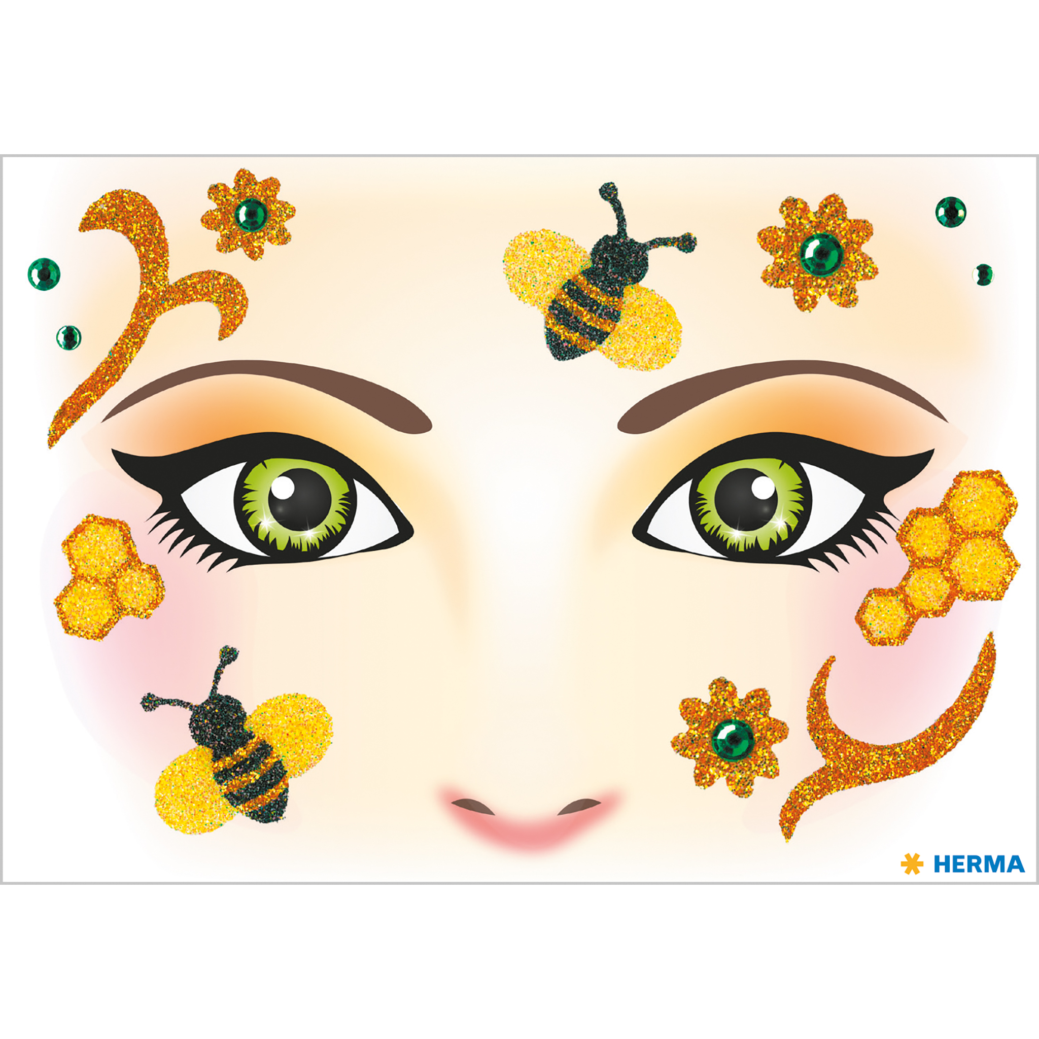 HERMA Face Art Sticker Gesichter "Honey Bee"