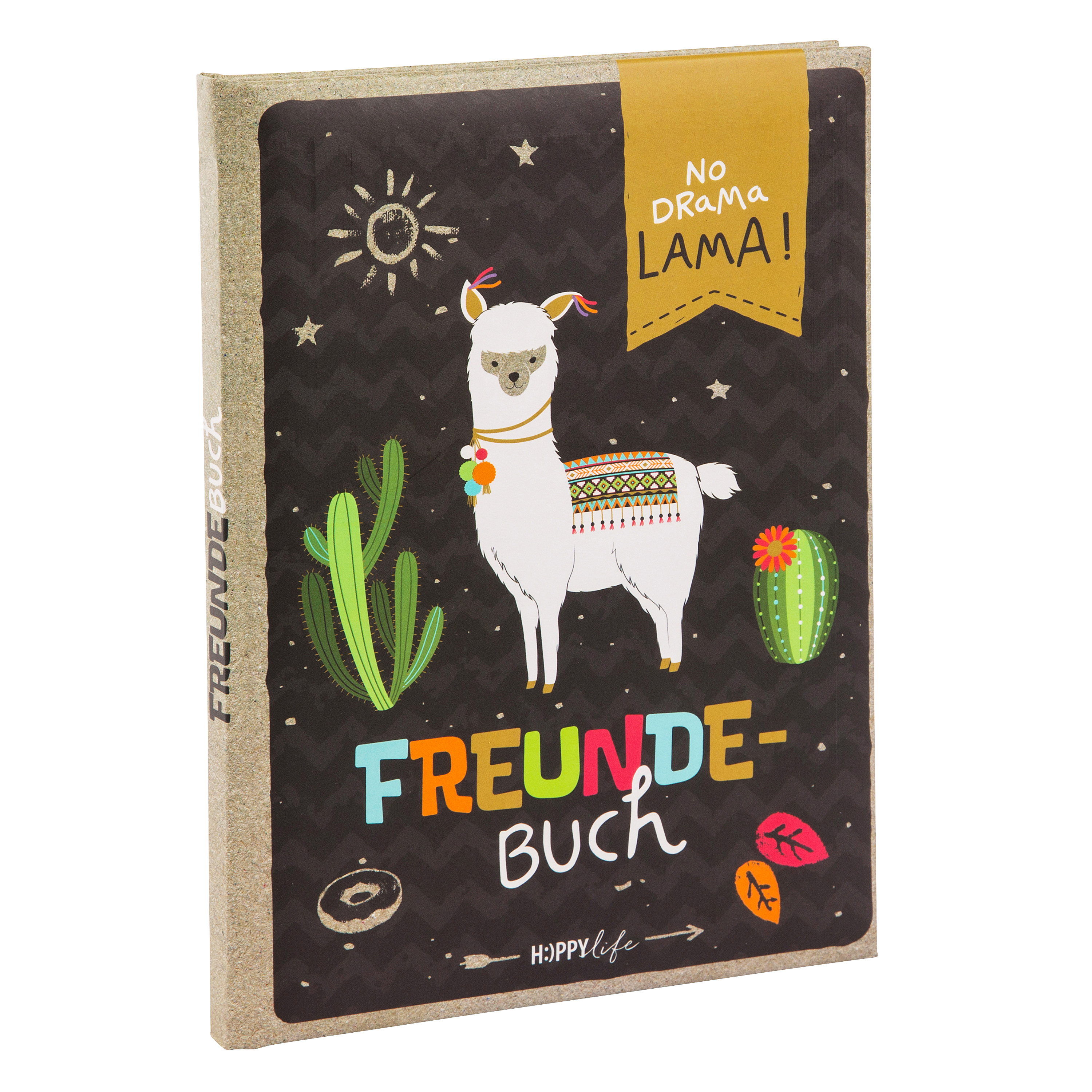 Goldbuch Freundebuch A5 HAPPYlife Lama