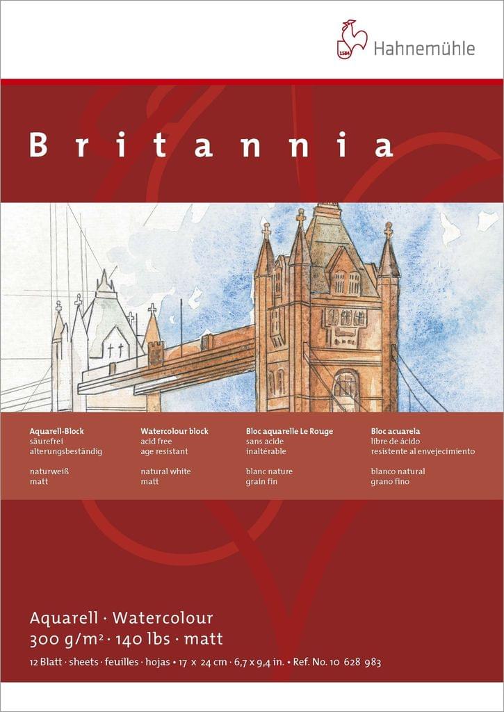 Hahnem�hle Aquarellblock Britannia 12Blatt 24x32cm