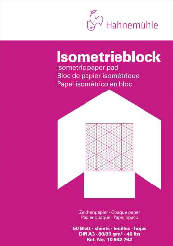 HAHNEMUEHLE Isometrieblock A3 raut.