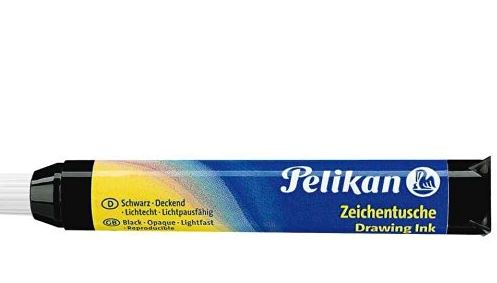 Pelikan Tusche A, Inhalt: 9 ml Patrone, schwarz (17)