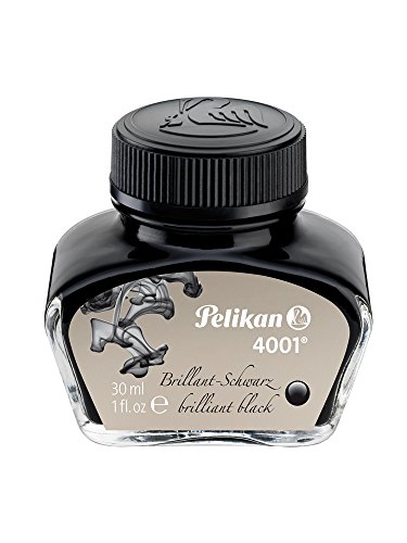 Pelikan Tinte 4001 im Glas, brillant-schwarz, Inhalt: 30 ml