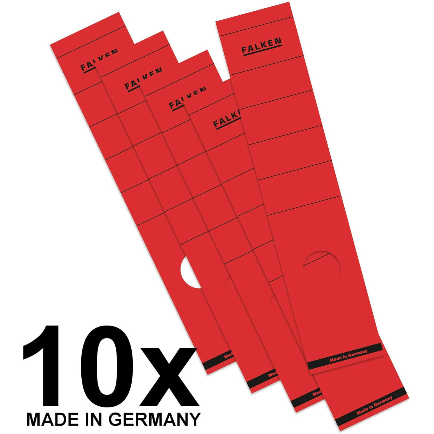 R�ckenschild sk 10er 60x290mm lang breit rot
