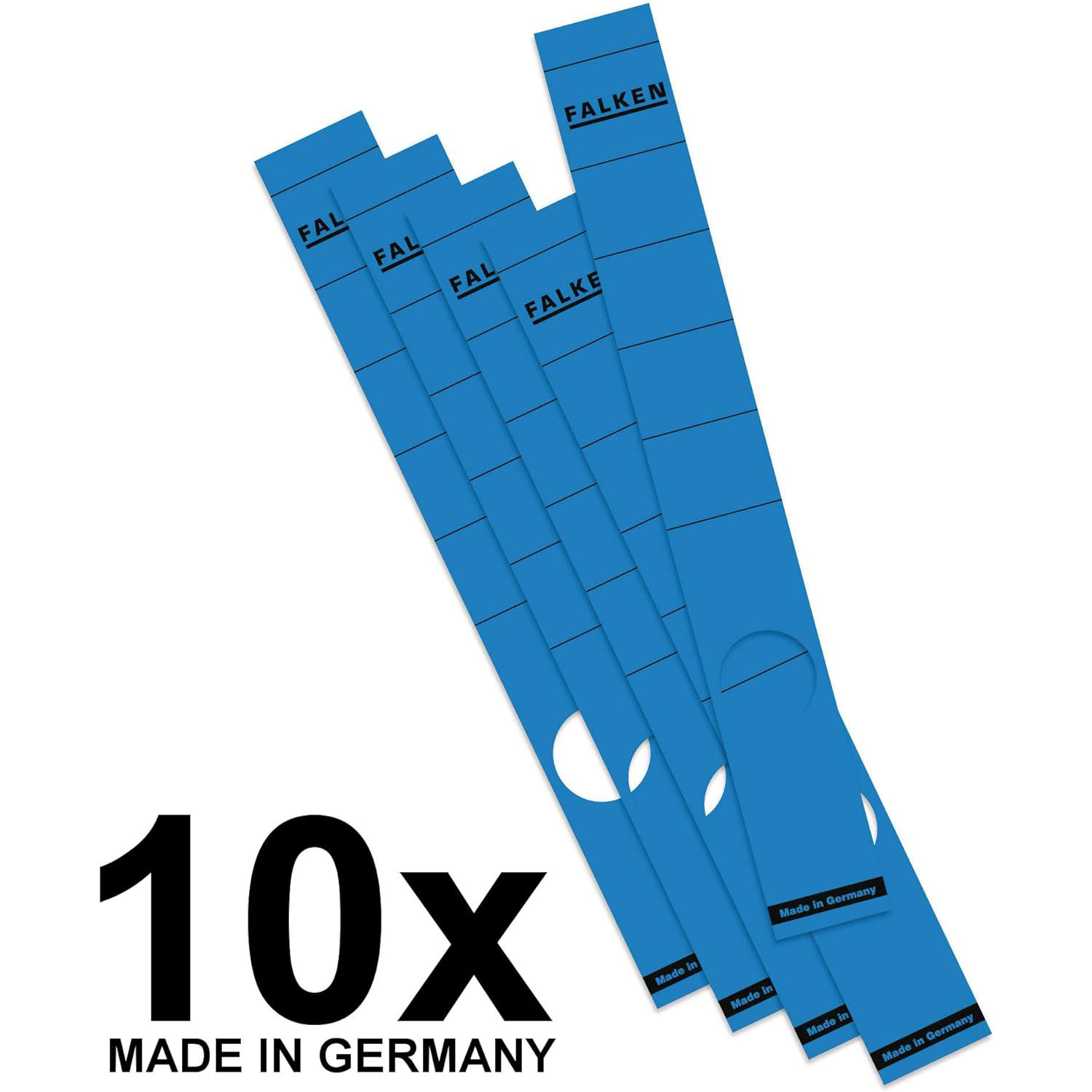 R�ckenschild sk 10er 36x290mm lang schmal blau