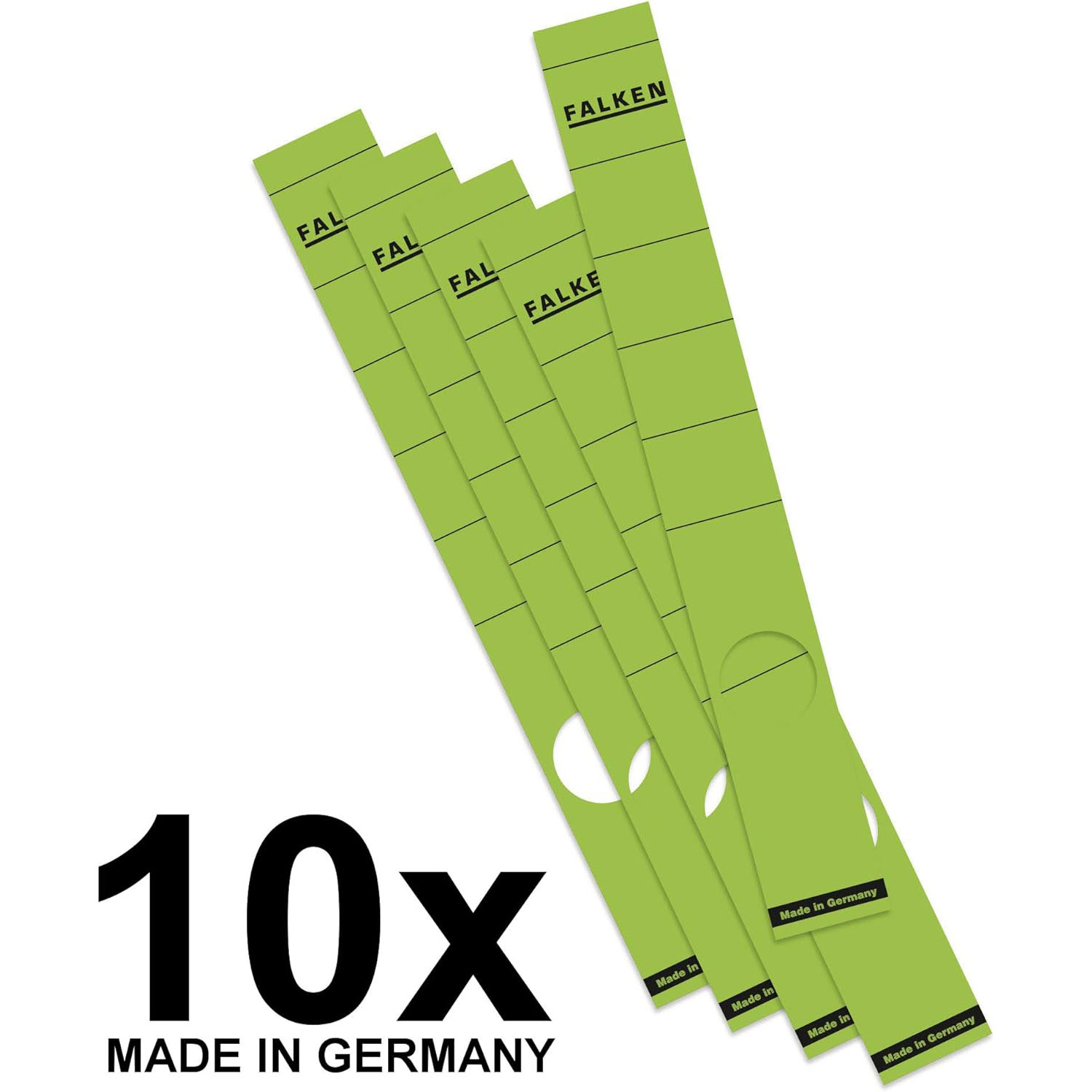 R�ckenschild sk 10er 36x290mm lang schmal gr�n