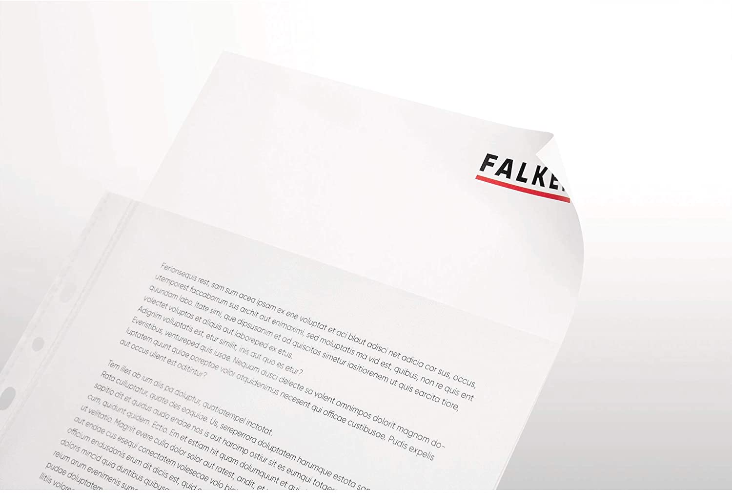 FALKEN Prospekth�lle PP A4 100er Beutel genarbt