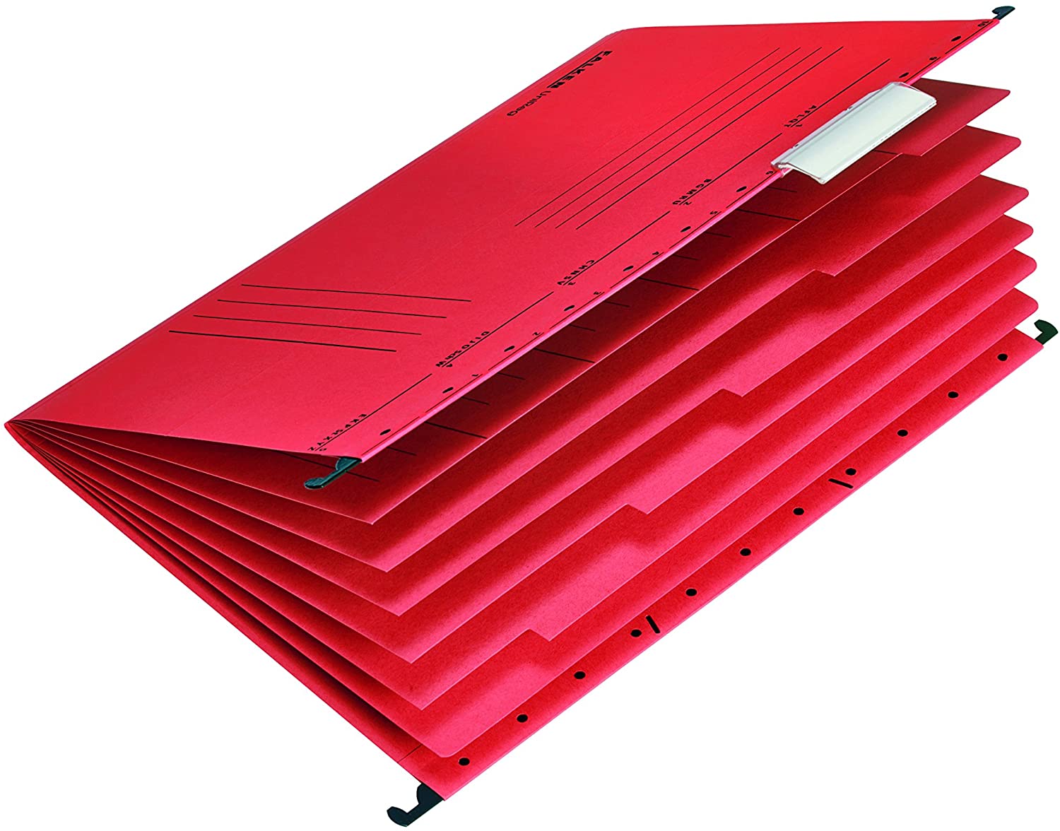 Falken H�ngehefter 230g rot 6Trennbl�tter Projekt- Perso...