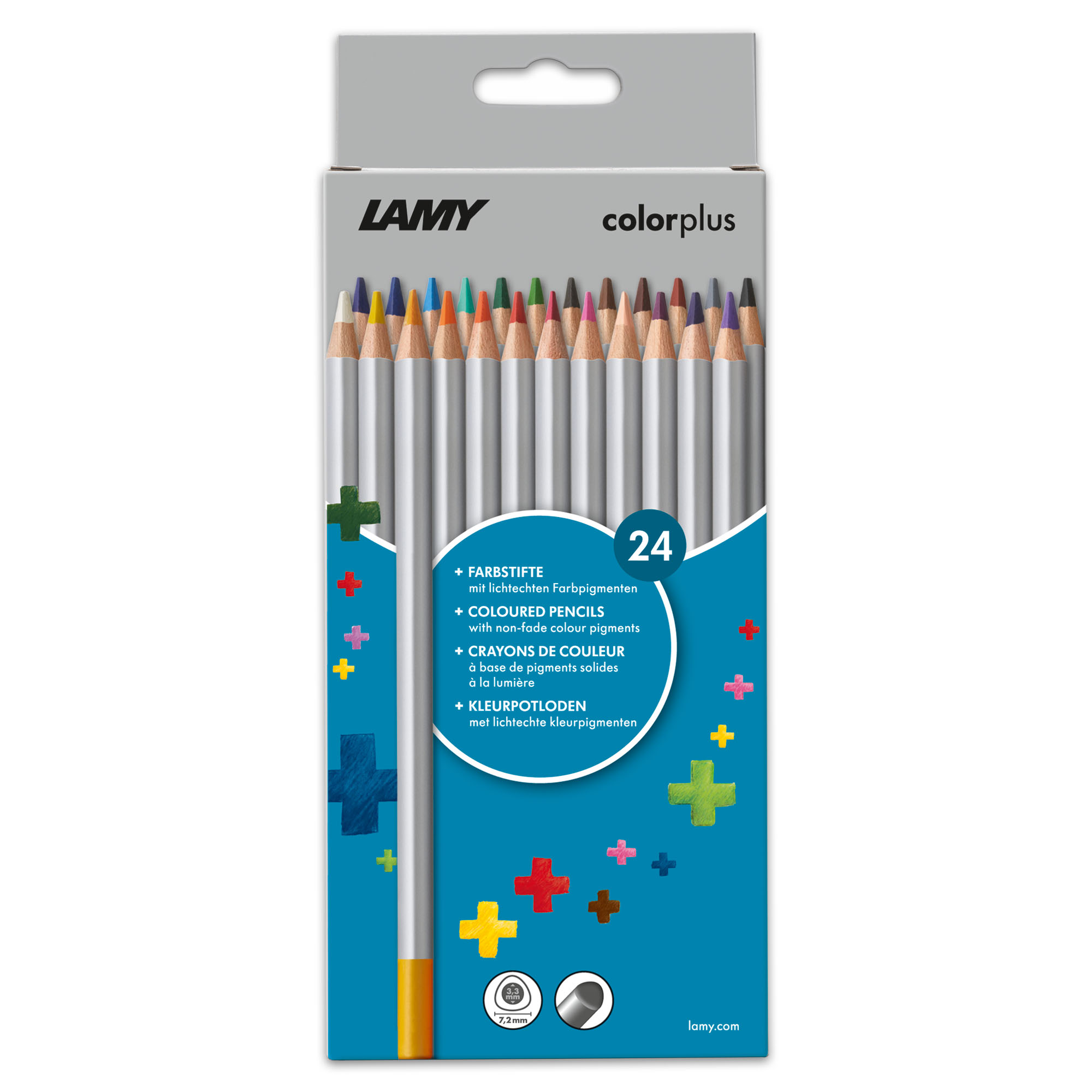 LAMY colorplus 24er Farbstifte Faltschachtel Set