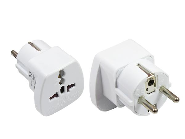 Universal Adapter Buchse an Schutzkontakt-Stecker f�r UK...