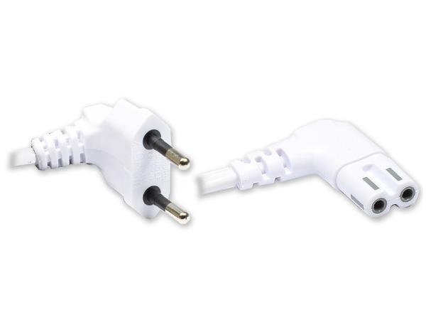 Euro-Netzkabel, Netzstecker an Euro 8 Buchse, beidseitig...