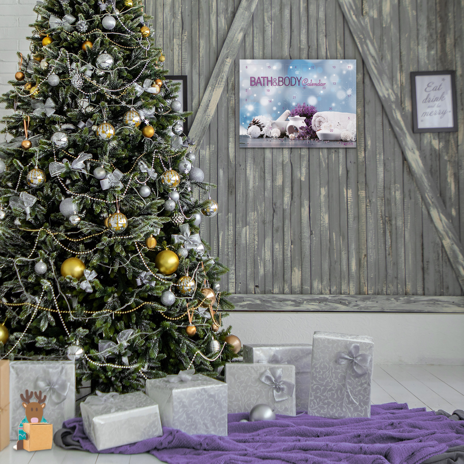itenga Adventkalender Bath & Body Motiv Spa / Lavendel