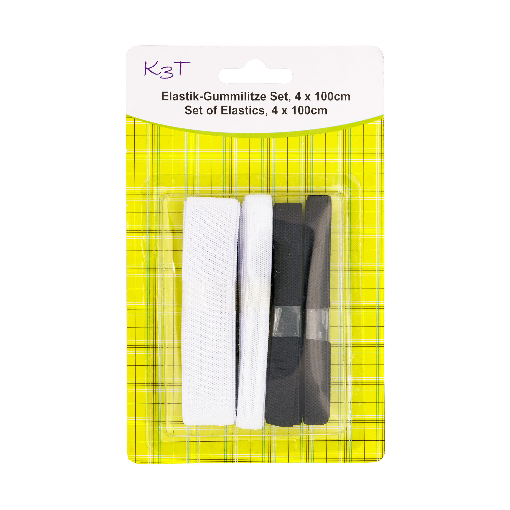 Elastik-Gummilitze-Set, 4-teilig, je 100cm, schwarz und ...