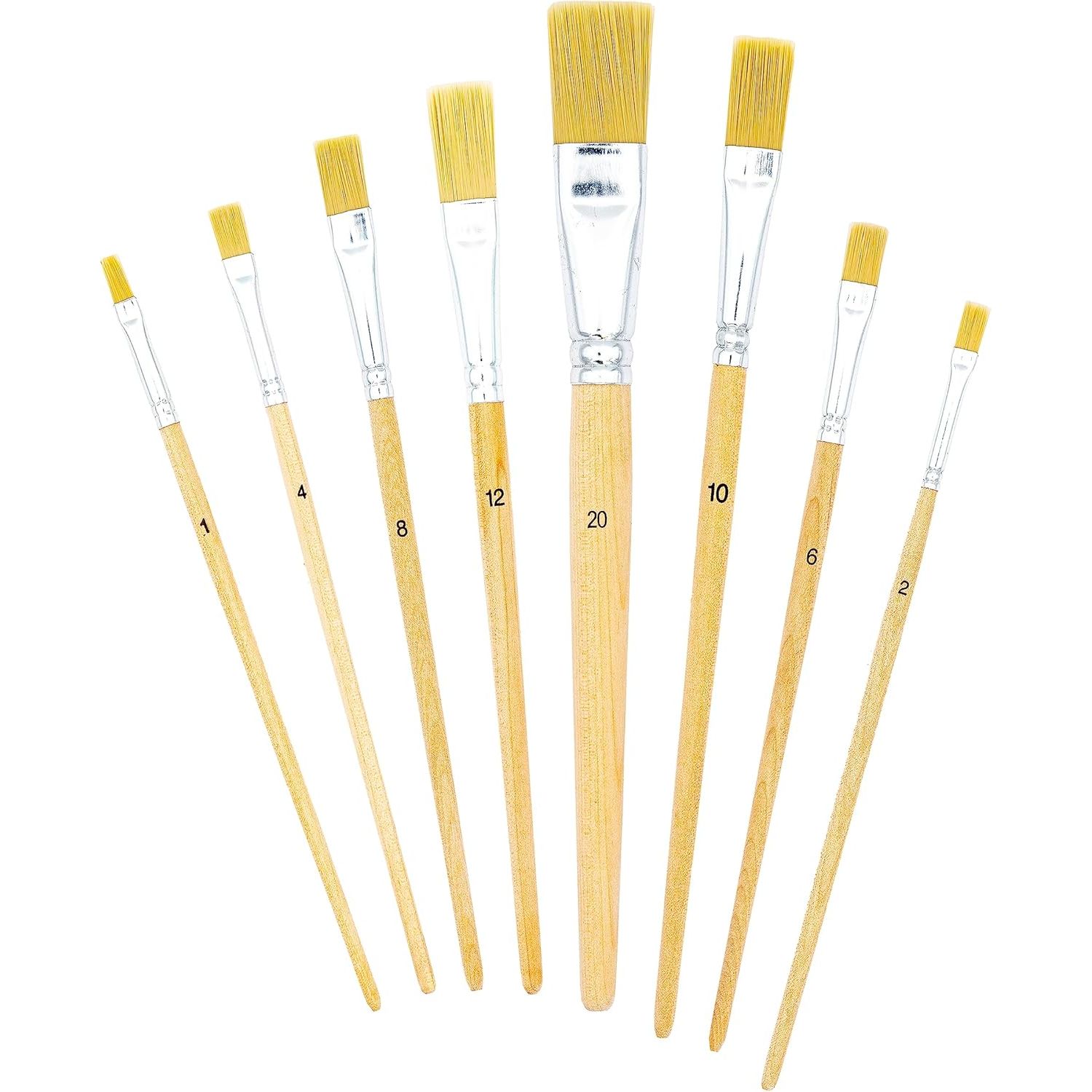 TSI Borstenpinsel-Set 8-teilig (Gr��en 1, 2, 4, 6, 8, 10...