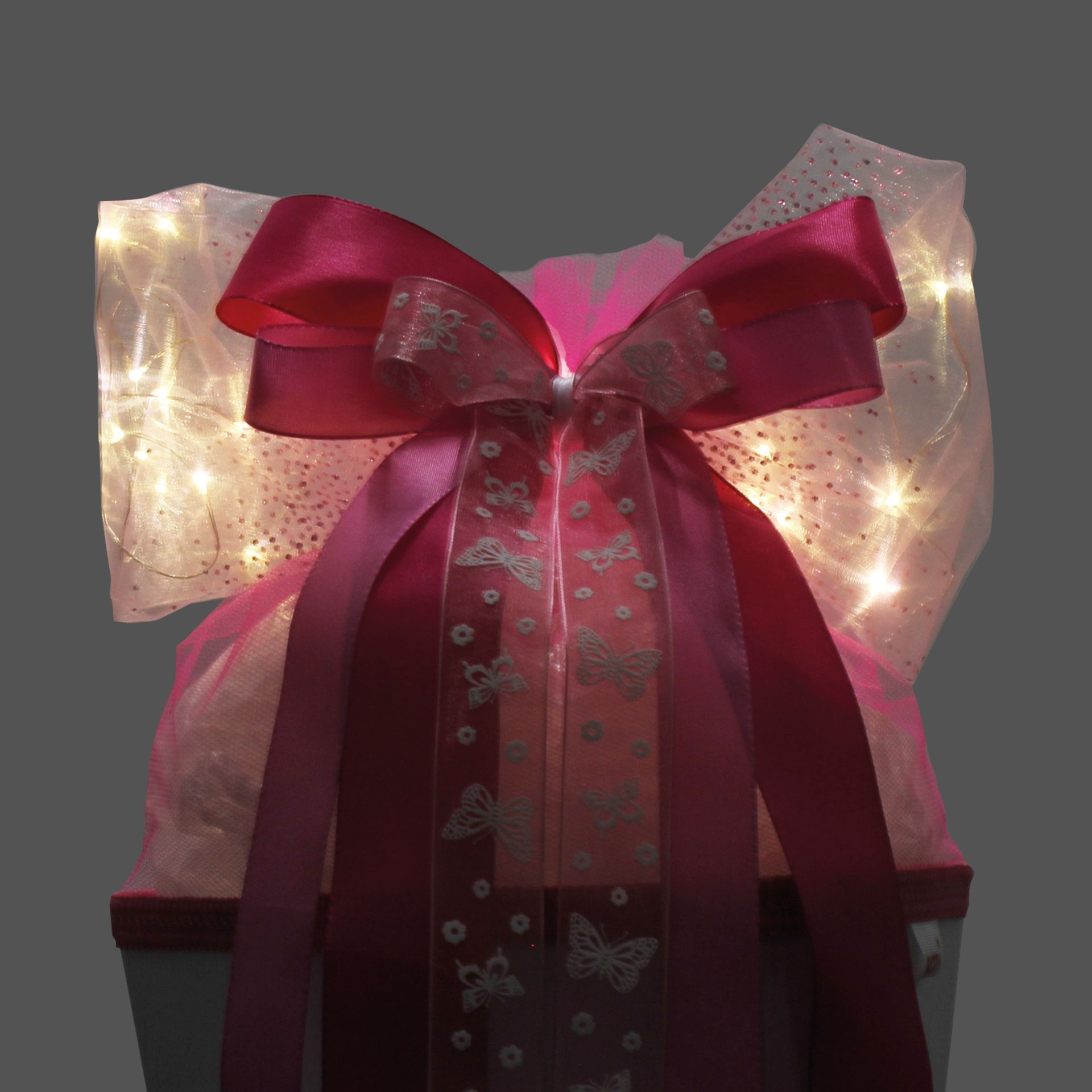 Roth Schult�ten LED-Schleife PINK GLAMOUR ca. 50 x 23 cm