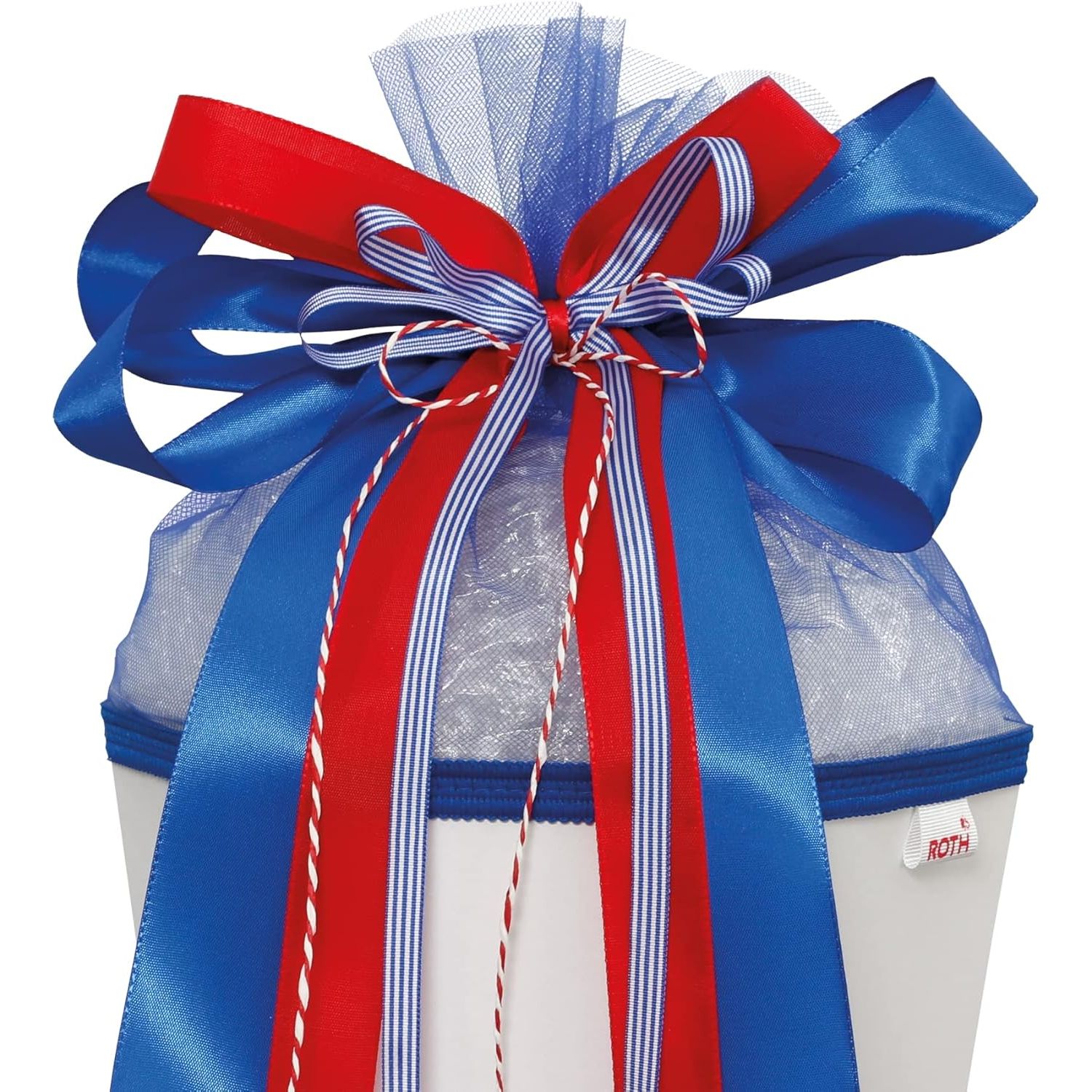 ROTH Schult�tenschleife "Blue Berry", blau / rot