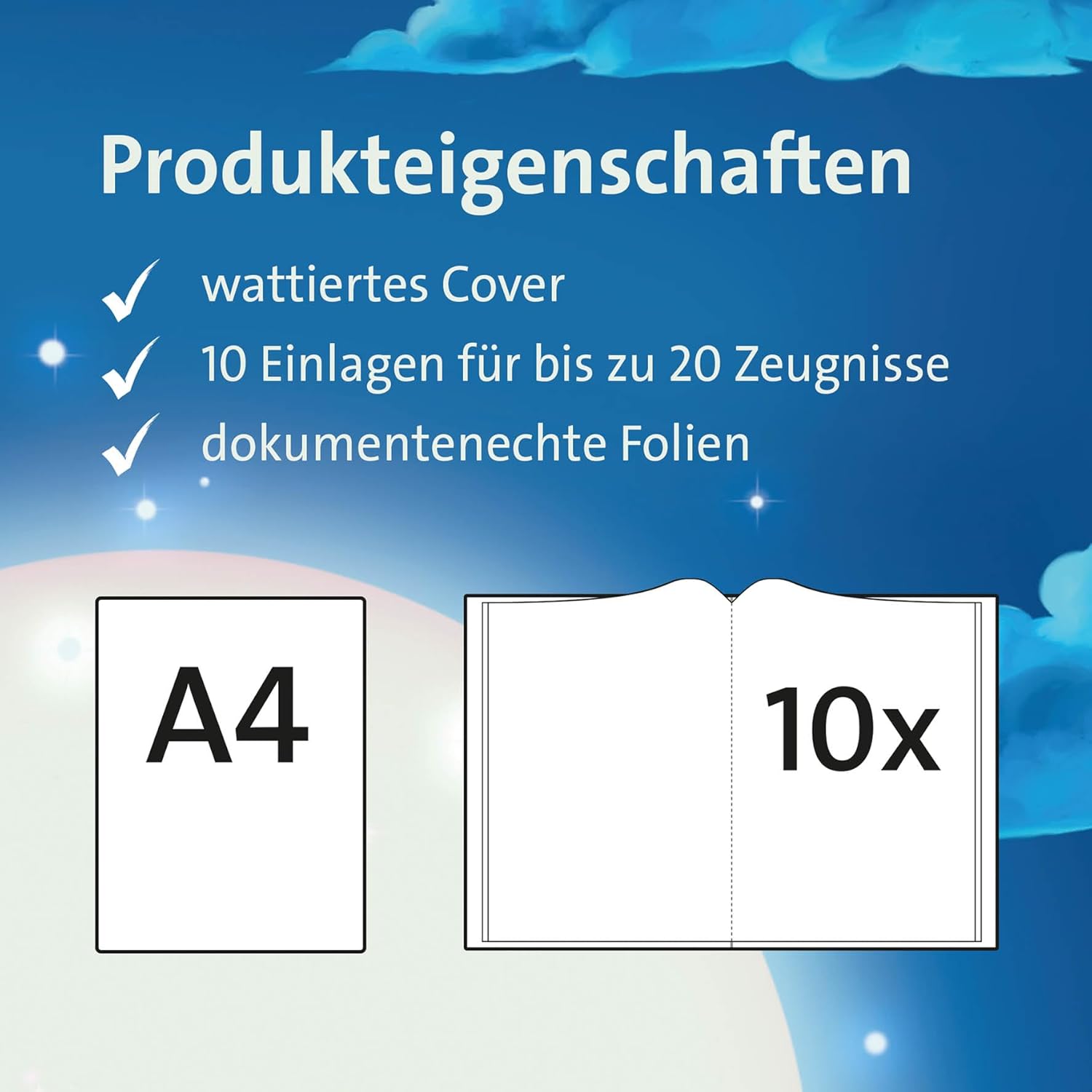 ROTH Zeugnismappe "Magische Meerjungfrau" mit Design