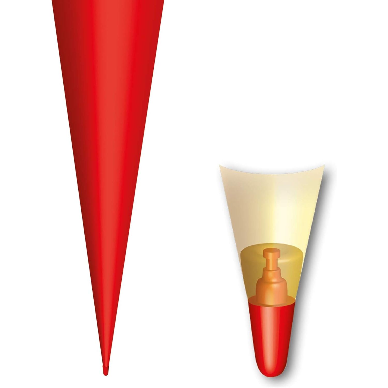 ROTH Bastelschult�te mit Verschluss, 700 mm, rot
