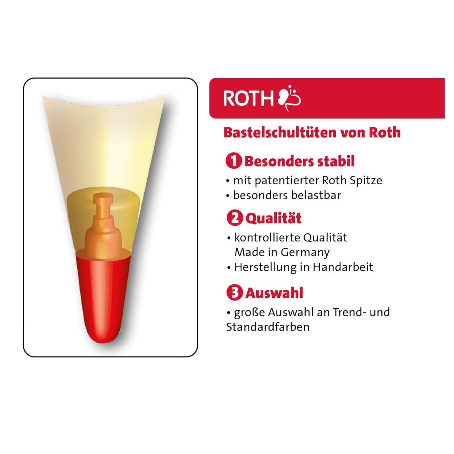 ROTH Bastelschult�te mit Verschluss, 700 mm, rosa