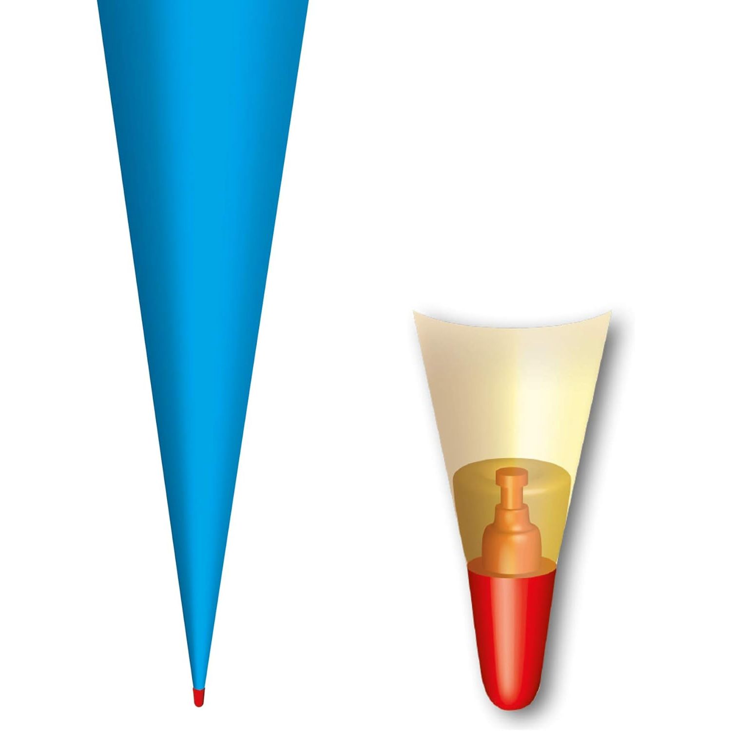ROTH Bastelschult�te mit Verschluss, 700 mm, pazifikblau