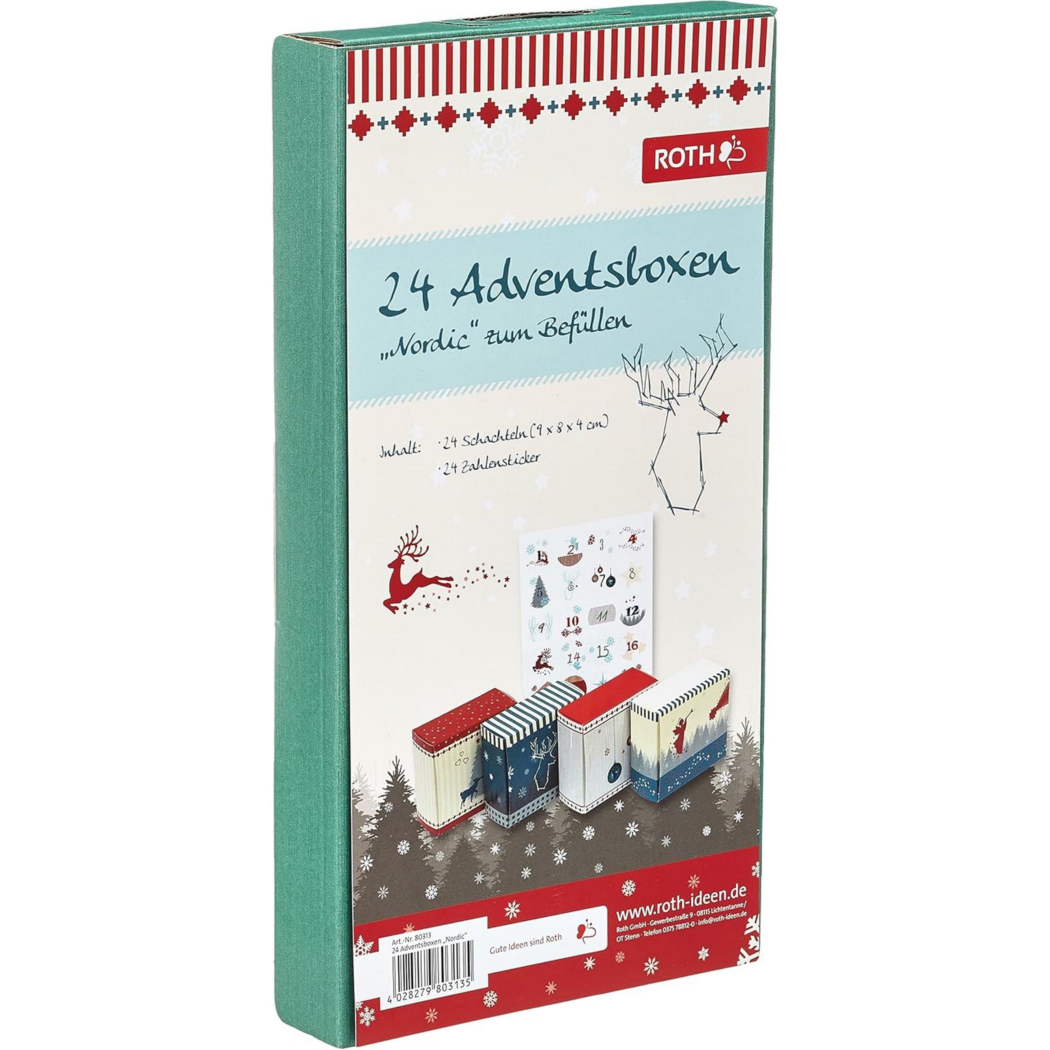 ROTH Adventskalender "24 Adventsboxen Nordic zum Bef�llen"